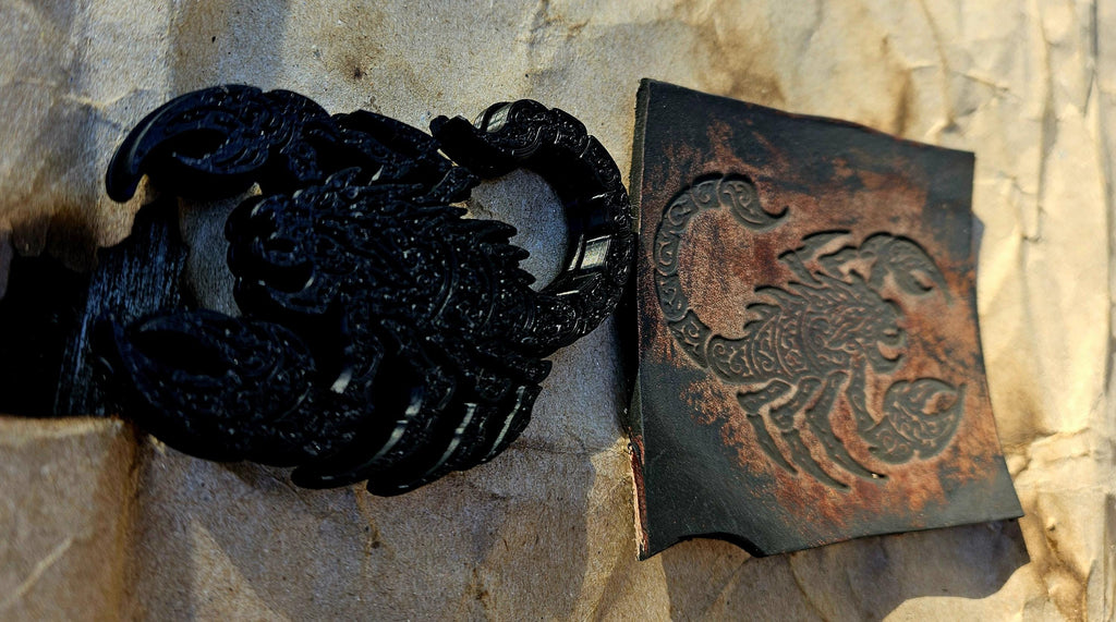 Scorpion Stamp and Sculpture – Artisan Embossing Tool for Leather, Clay and Wax