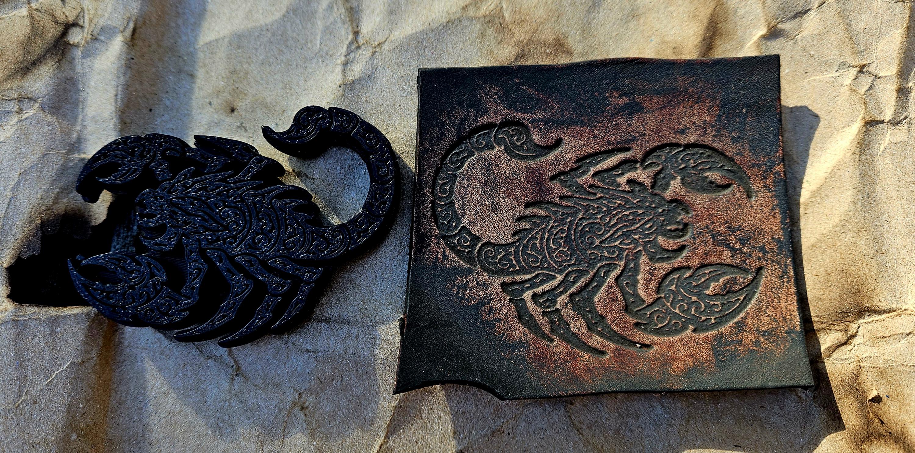 Scorpion Stamp and Sculpture – Artisan Embossing Tool for Leather, Clay and Wax