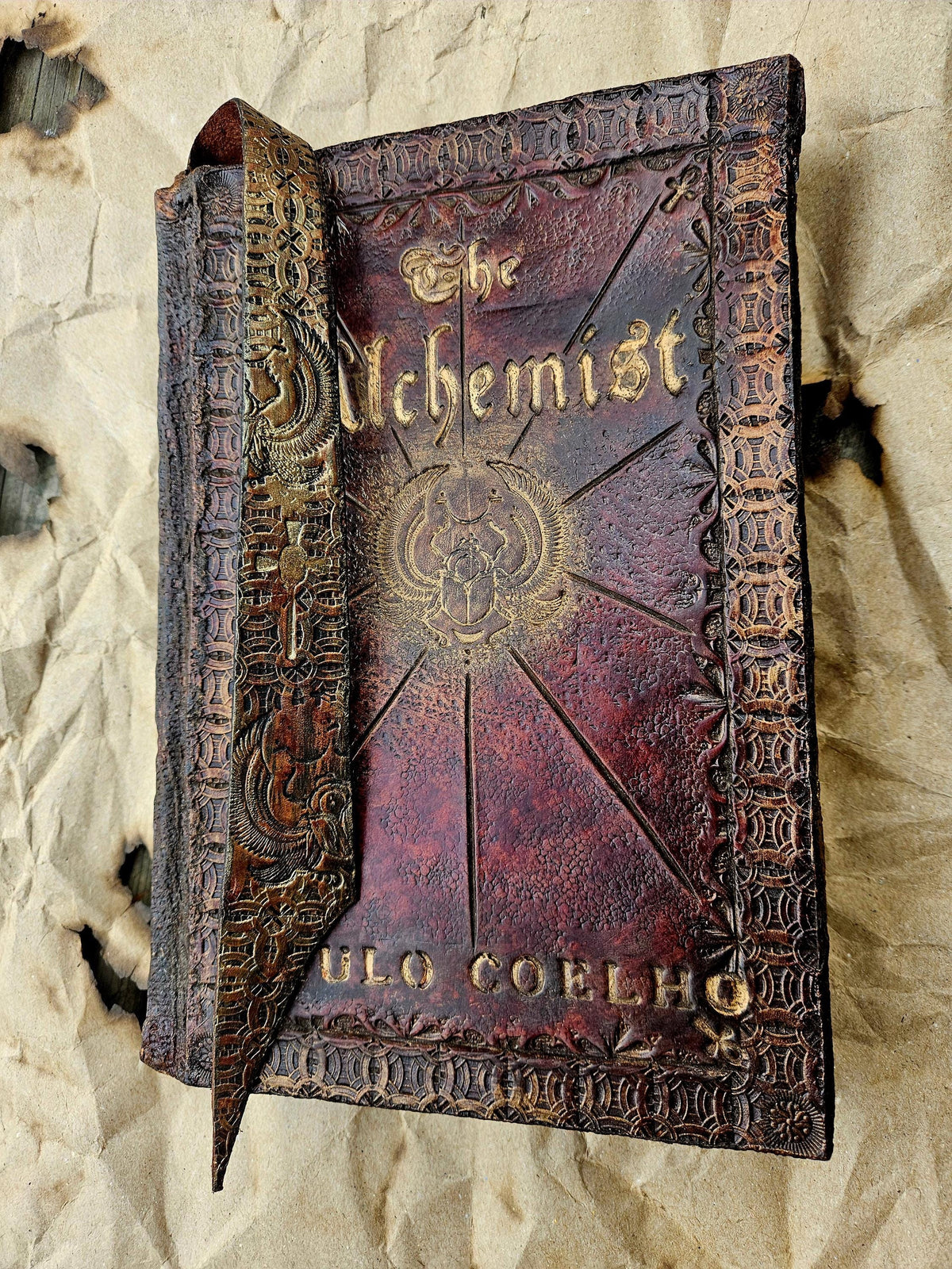 Hand Tooled Leather Bound 'The Alchemist' - Collector's Edition