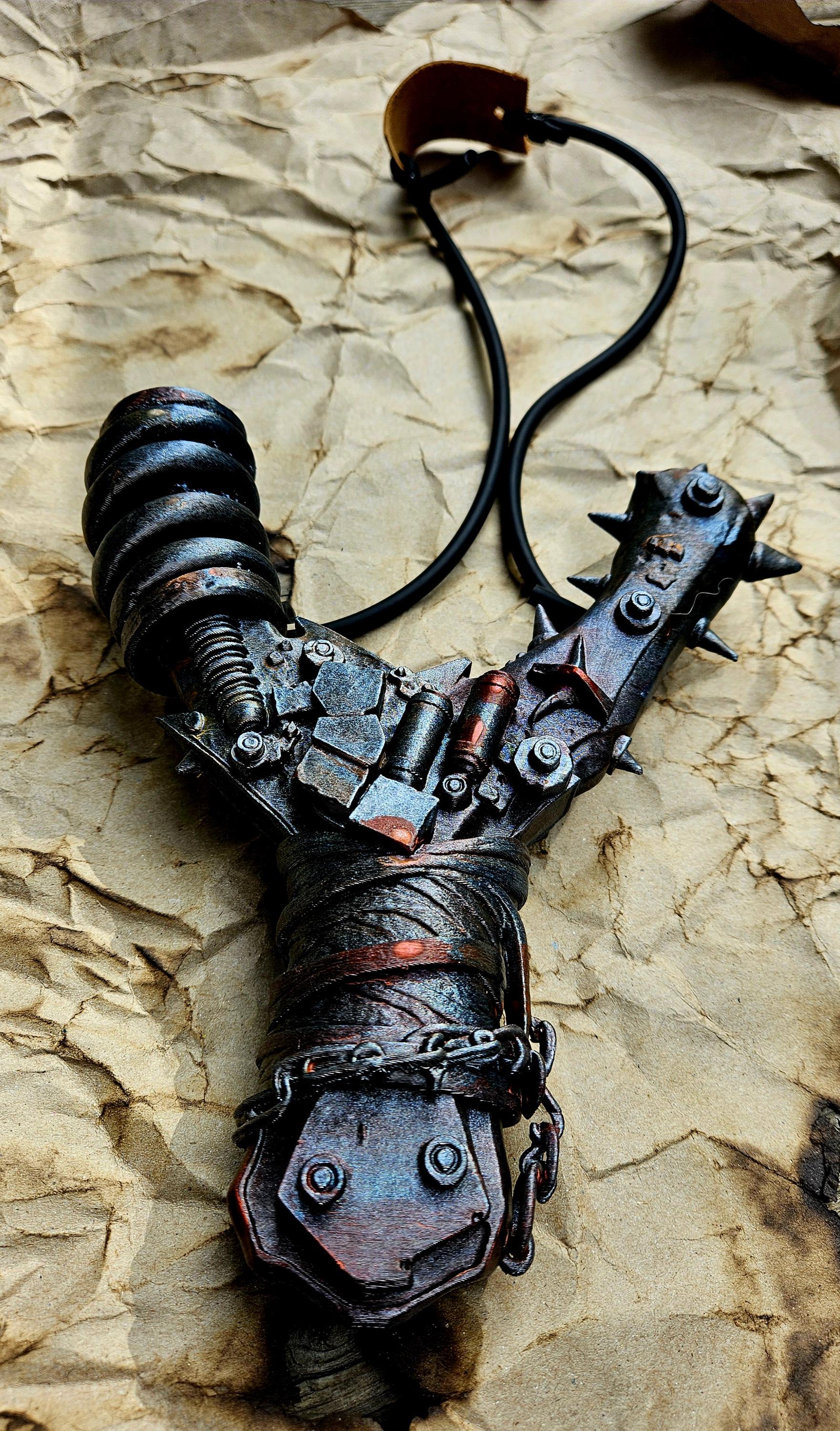 Scrapforge Marauder’s Sling – Post-Apocalyptic Relic for Foam & Nerf Rival Ammo