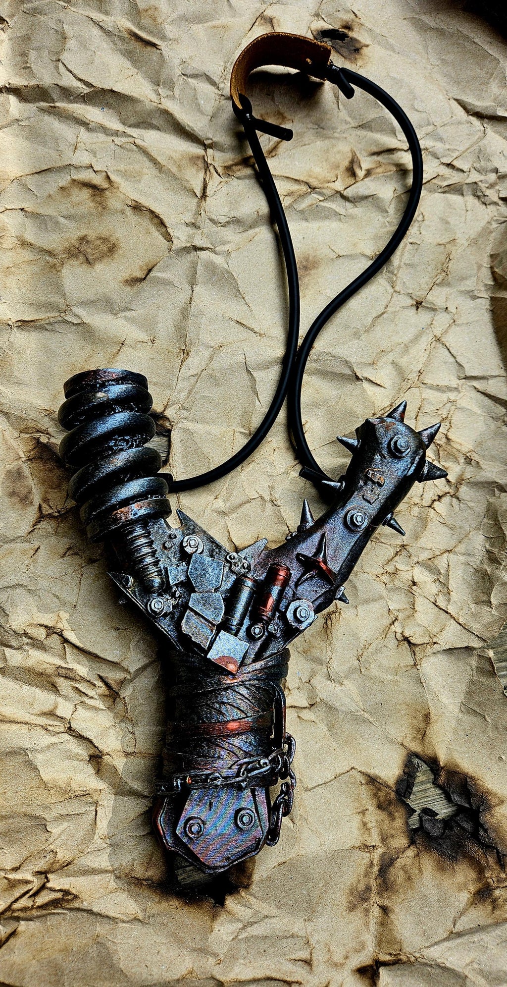 Scrapforge Marauder’s Sling – Post-Apocalyptic Relic for Foam & Nerf Rival Ammo