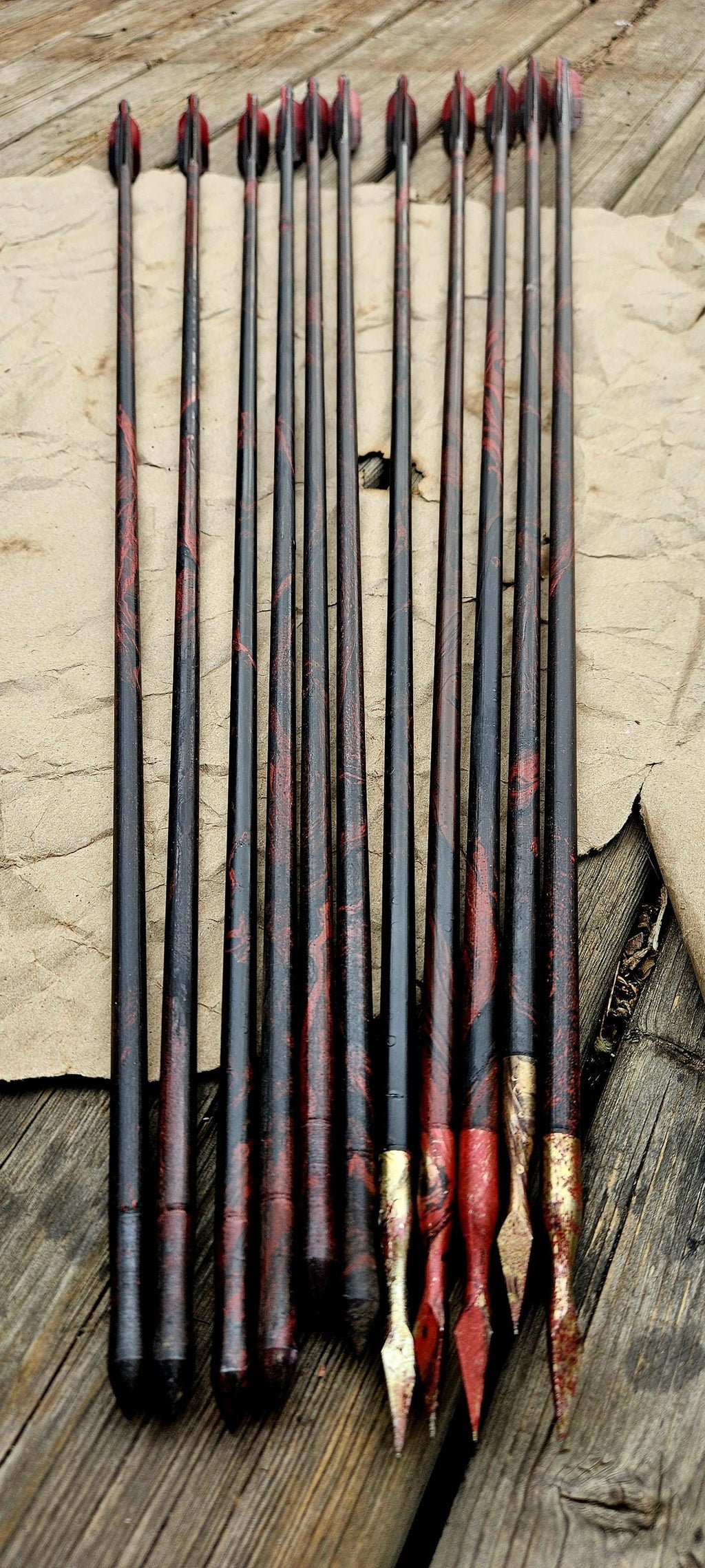 Mythic Ottoman Arrows | Heat - Forged | Hand Painted
