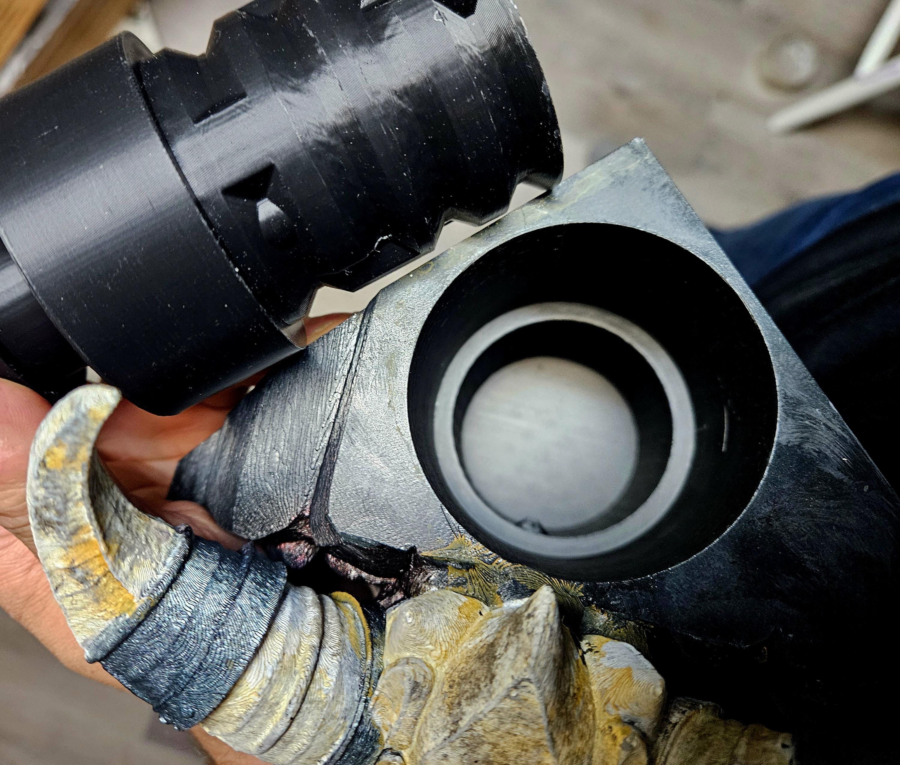 Titans Ascension Corner Wall Mount – Demon Dragon Head with Hidden Tube Puzzle & Secret Chamber