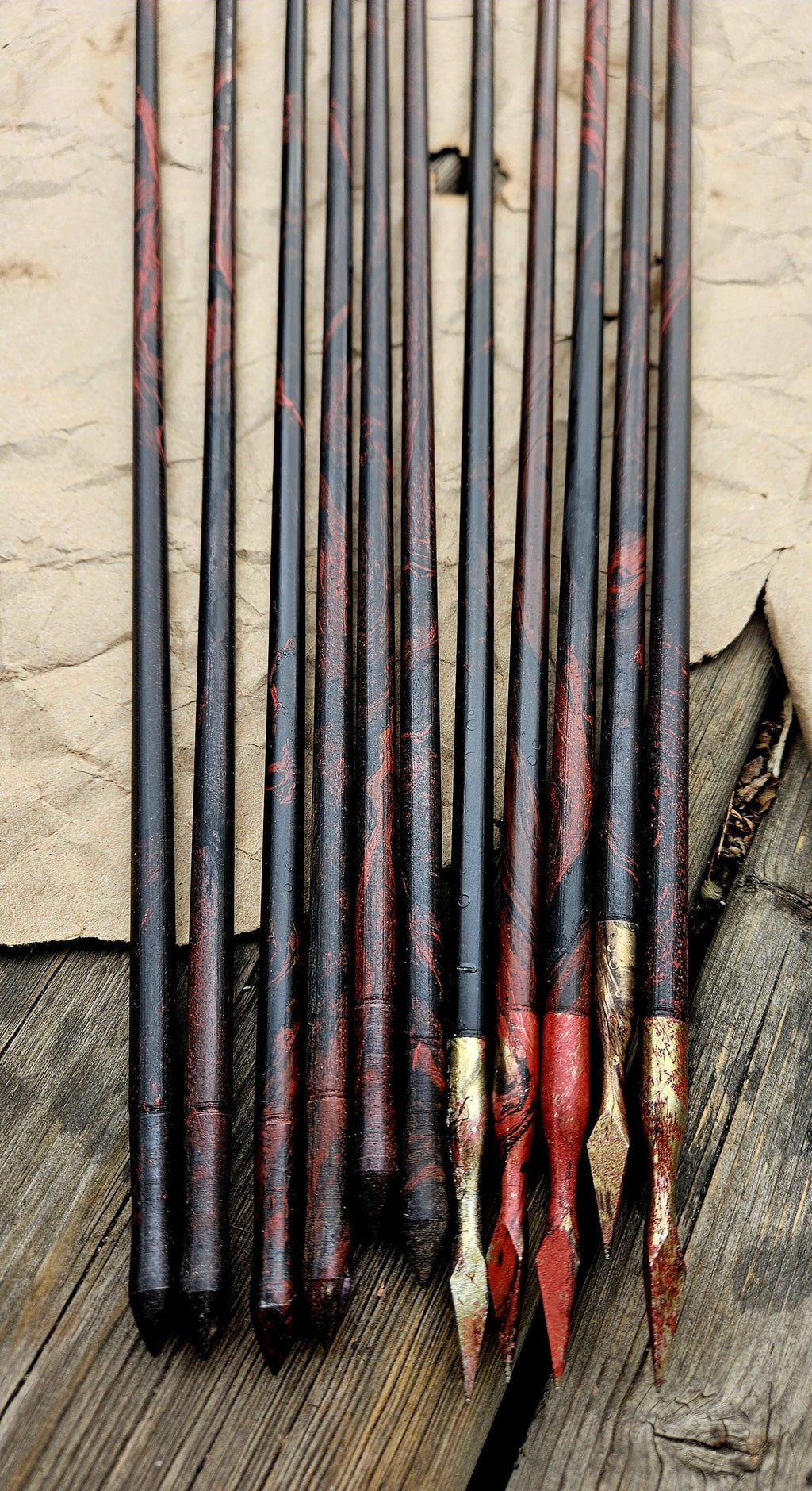 Mythic Ottoman Arrows | Heat - Forged | Hand Painted