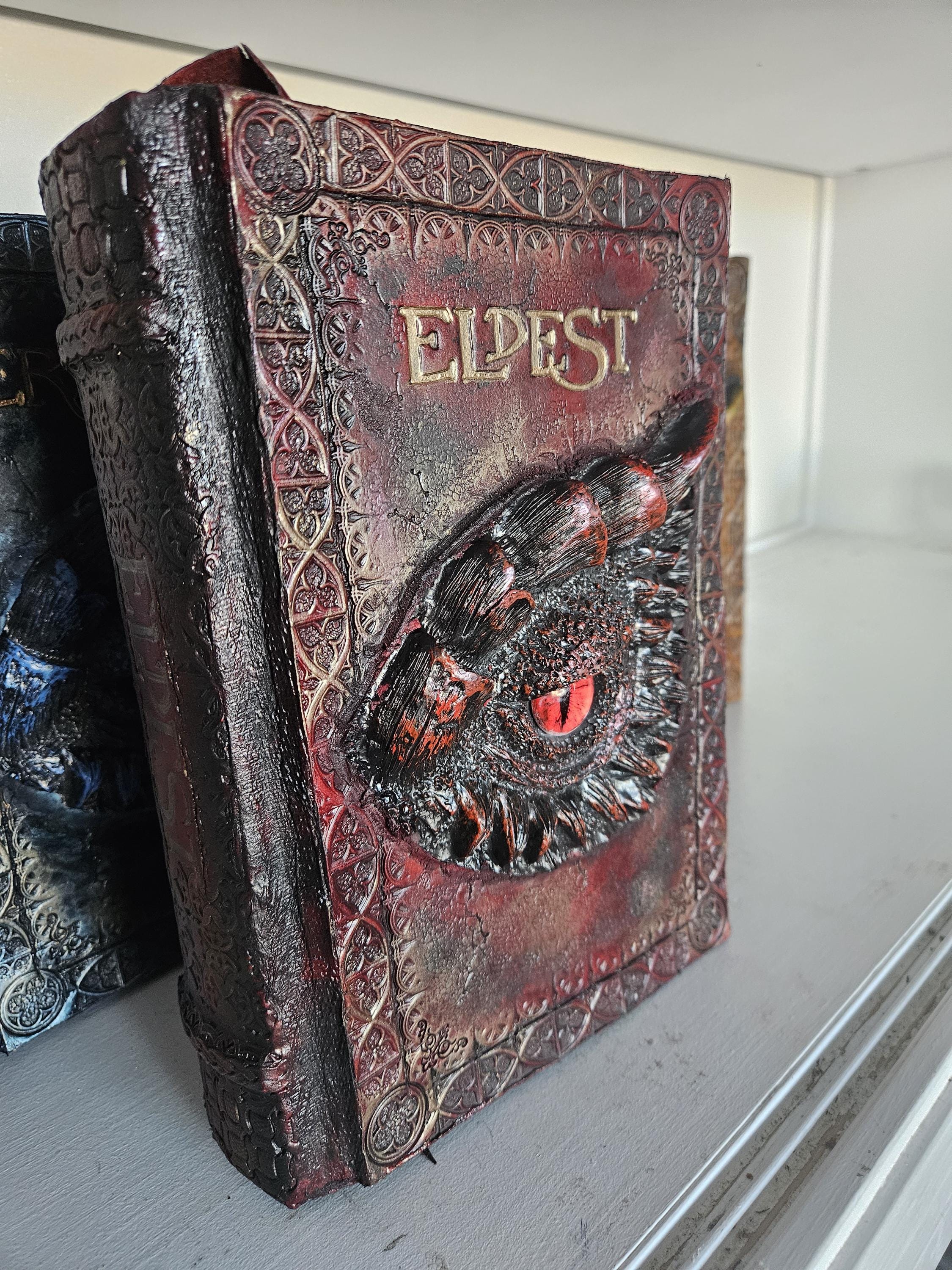 Eldest Leather Bound Book • Hand-Tooled Dragon Cover, Collector's Edition
