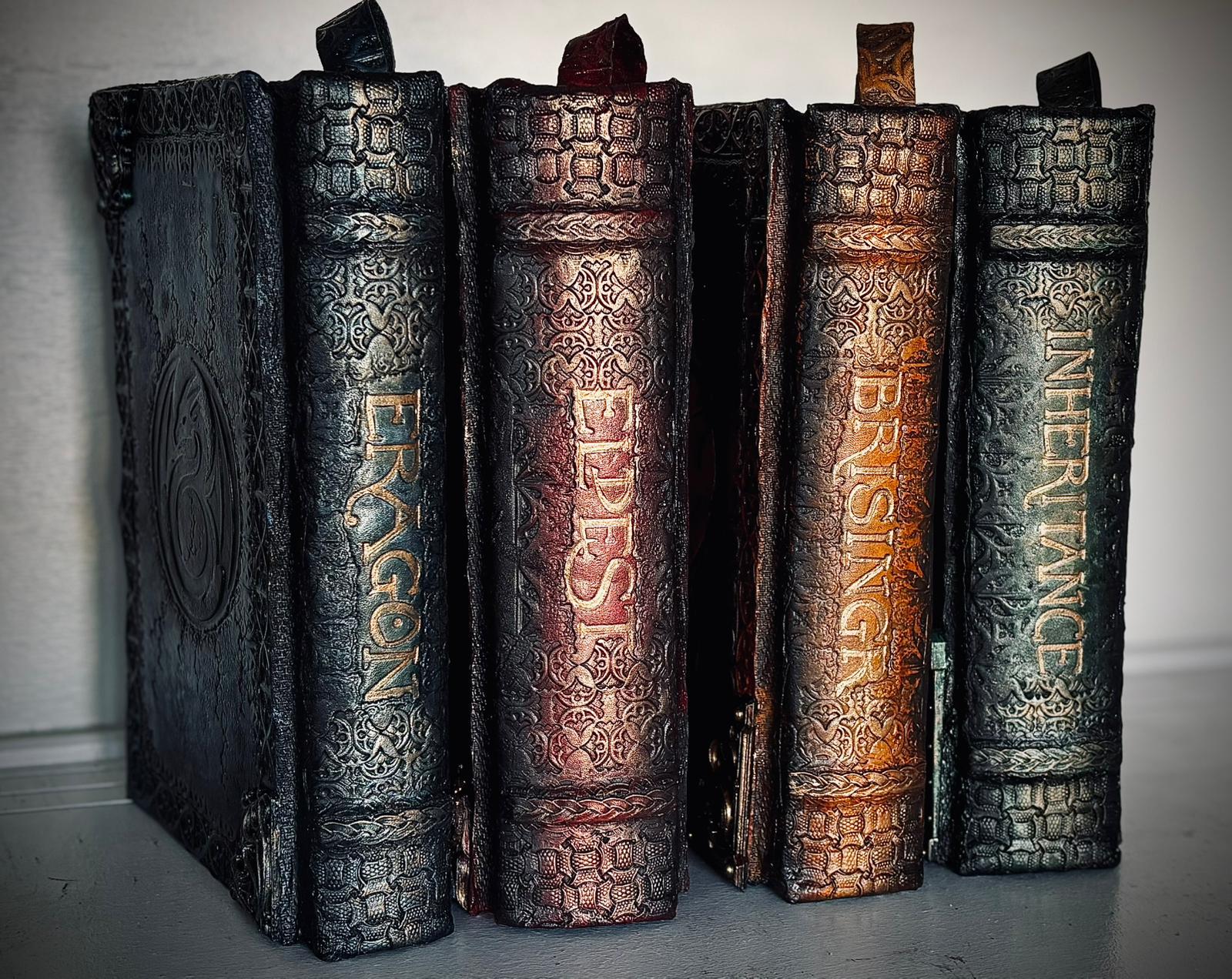 Eldest Leather Bound Book • Hand-Tooled Dragon Cover, Collector's Edition