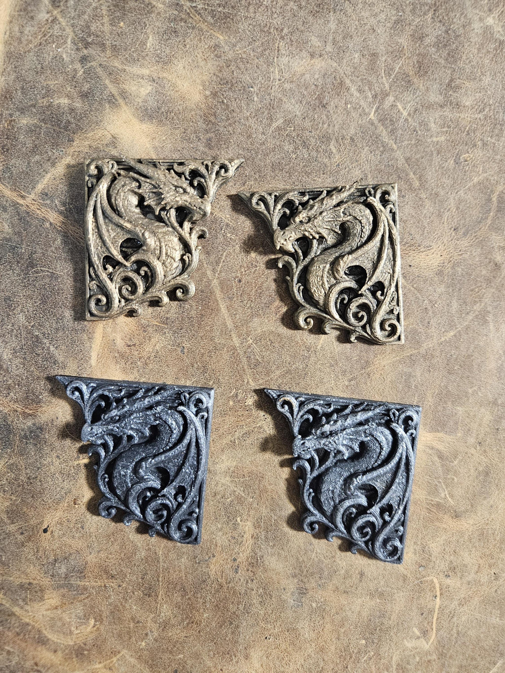 Relic-Grade Dragon Book Corners – Gothic Wyrm Filigree Edition