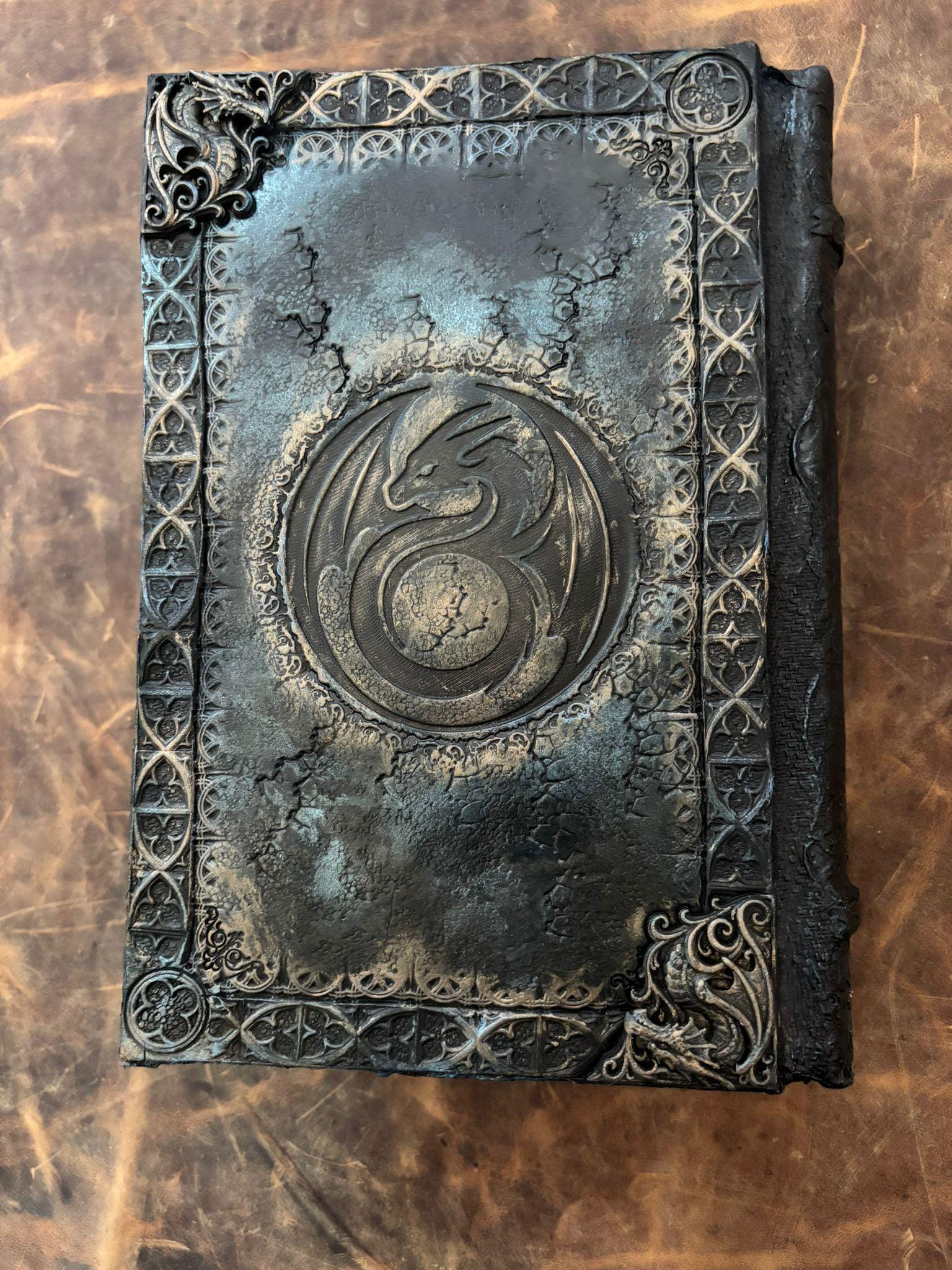 Relic-Grade Dragon Book Corners – Gothic Wyrm Filigree Edition