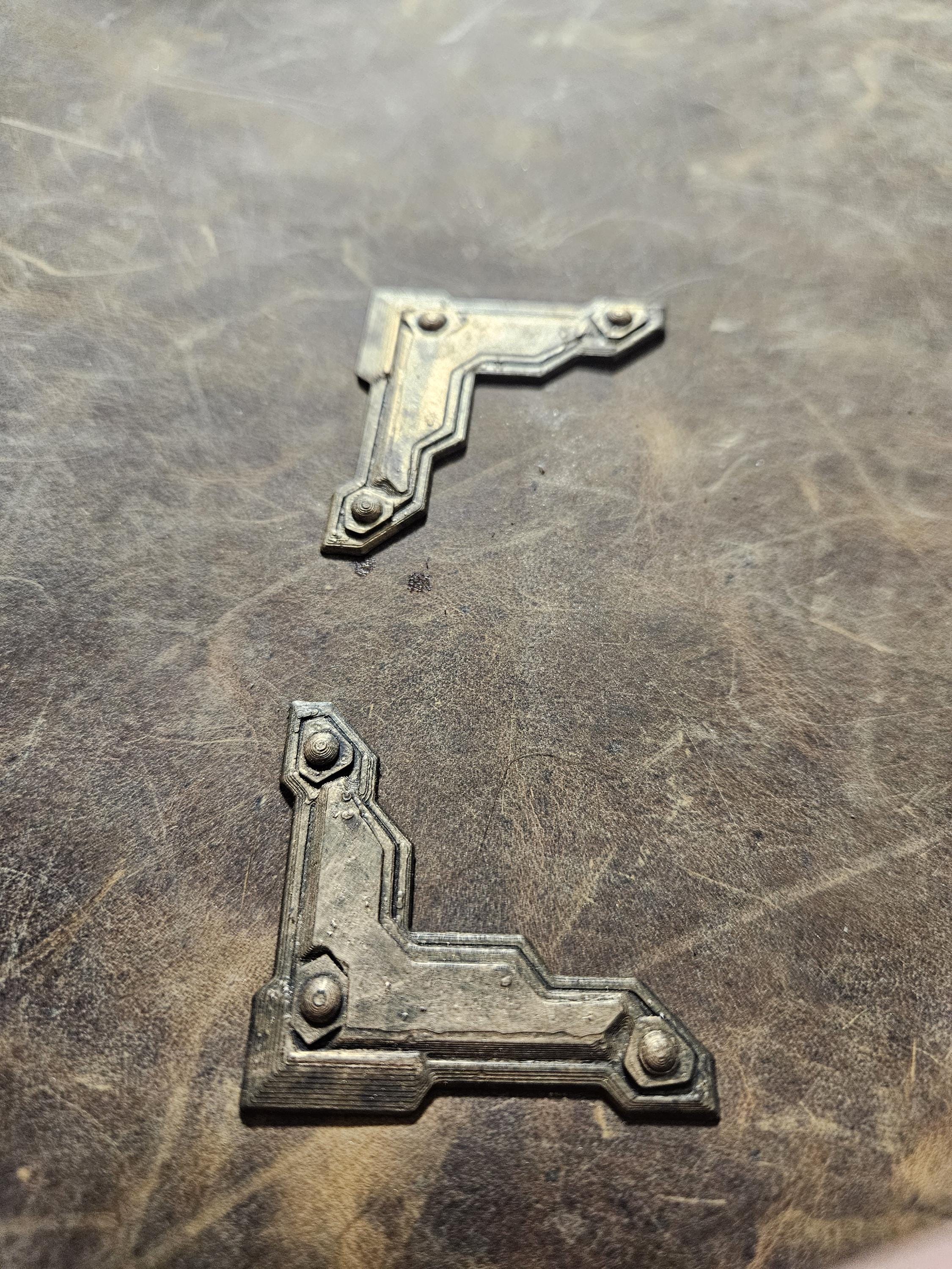 Minimalist Medieval Book Corners — Riveted Armor Set