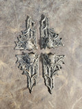 Gargoyal Gothic Book Corners — Antique Riveted Relic Set (4 Corners)