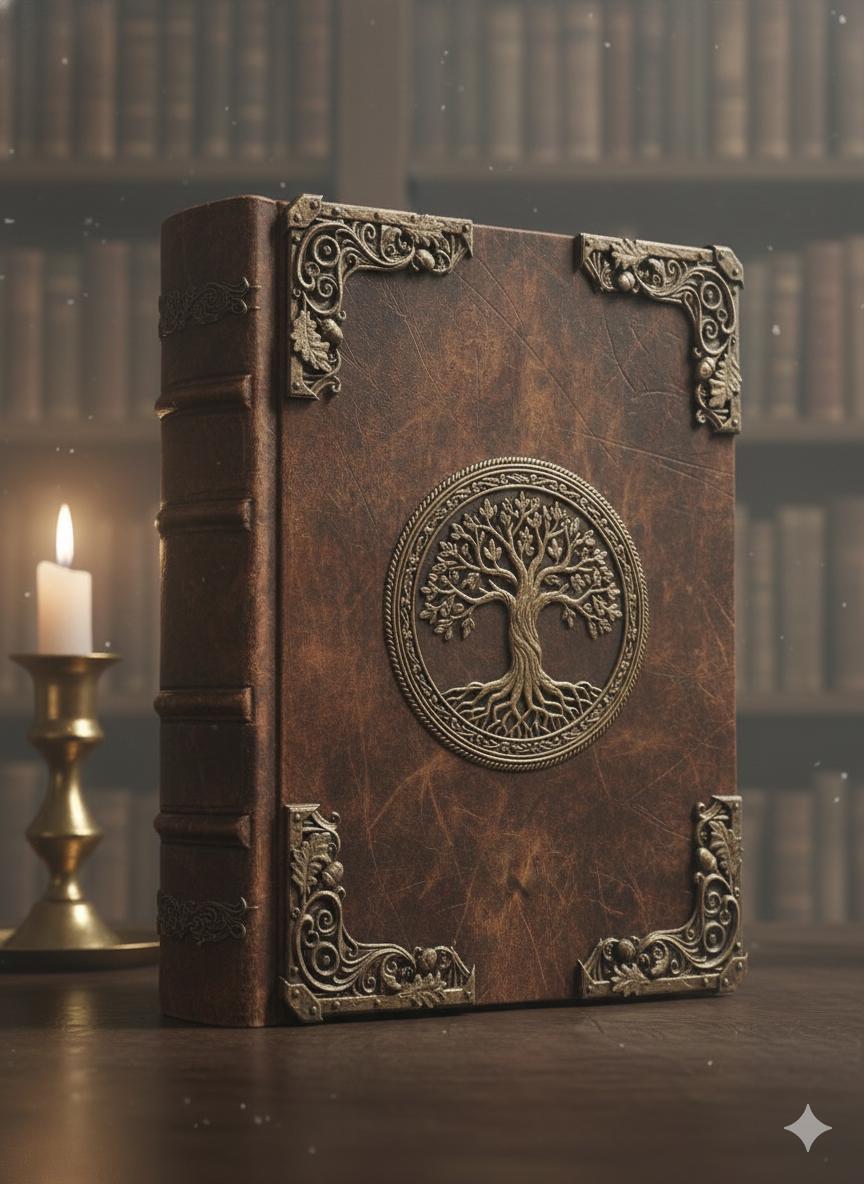 Oakleaf Gothic Book Corners — Medieval Relic Grade (Set of 4)