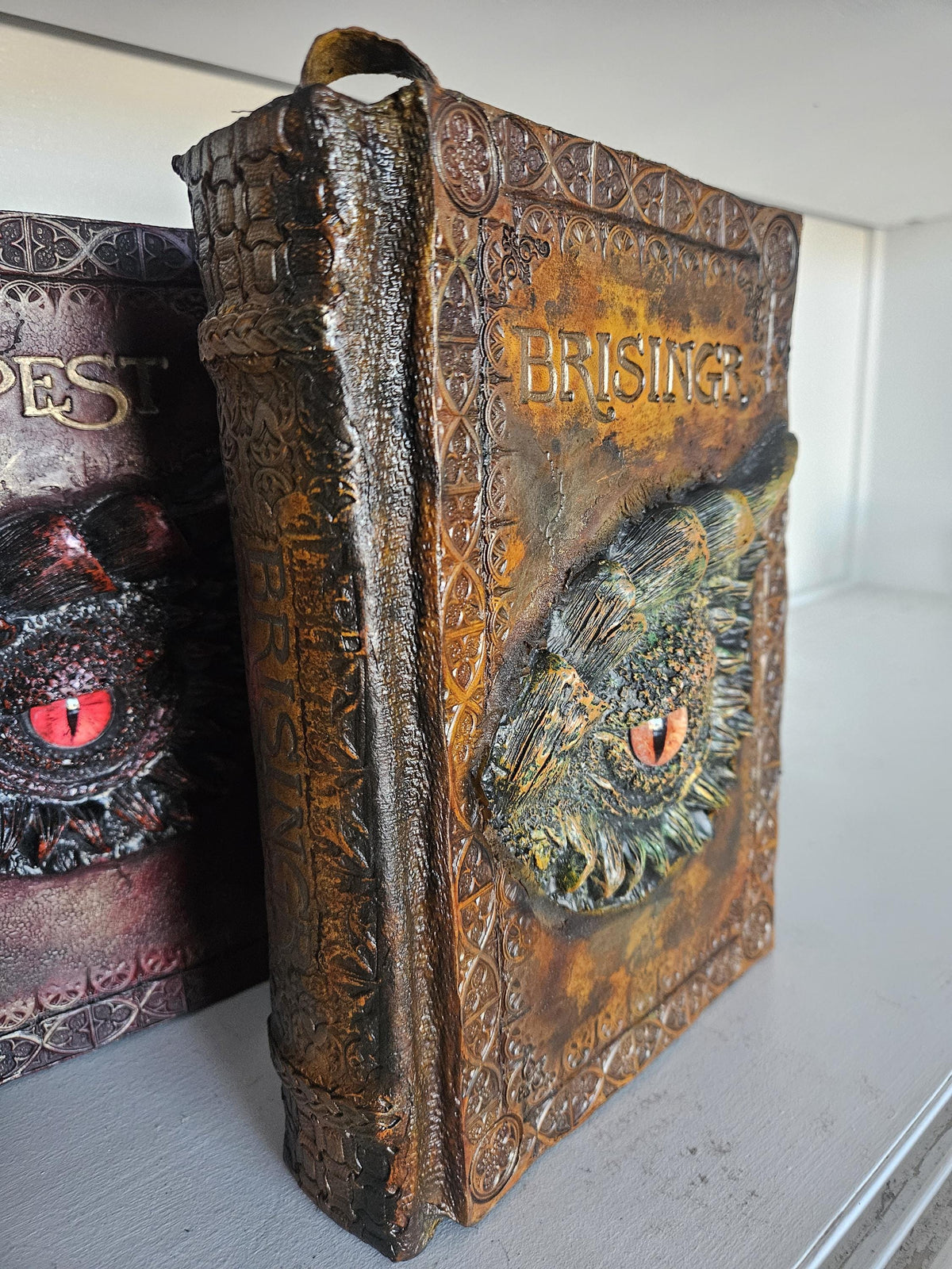 Brisingr Leather Book • Hand Tooled Dragon Crest Collector Edition