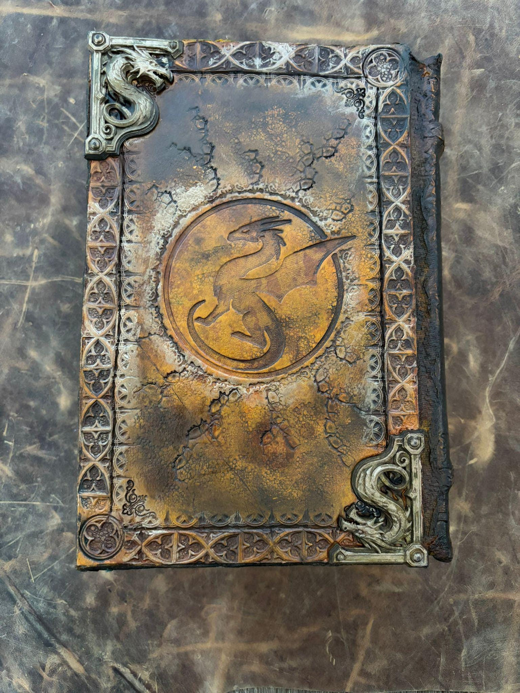 Brisingr Leather Book • Hand Tooled Dragon Crest Collector Edition