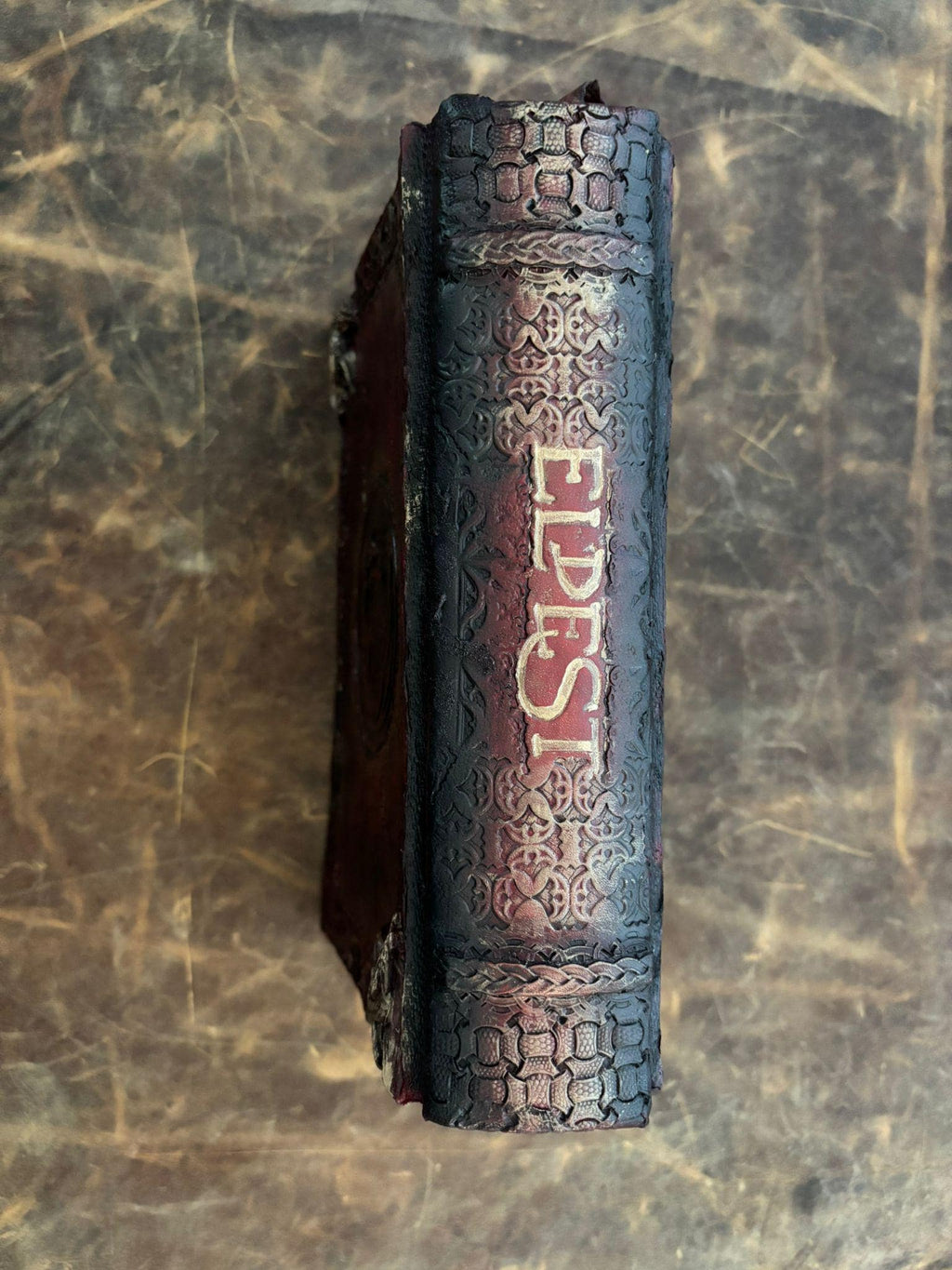 Eldest Leather Bound Book • Hand-Tooled Dragon Cover, Collector's Edition