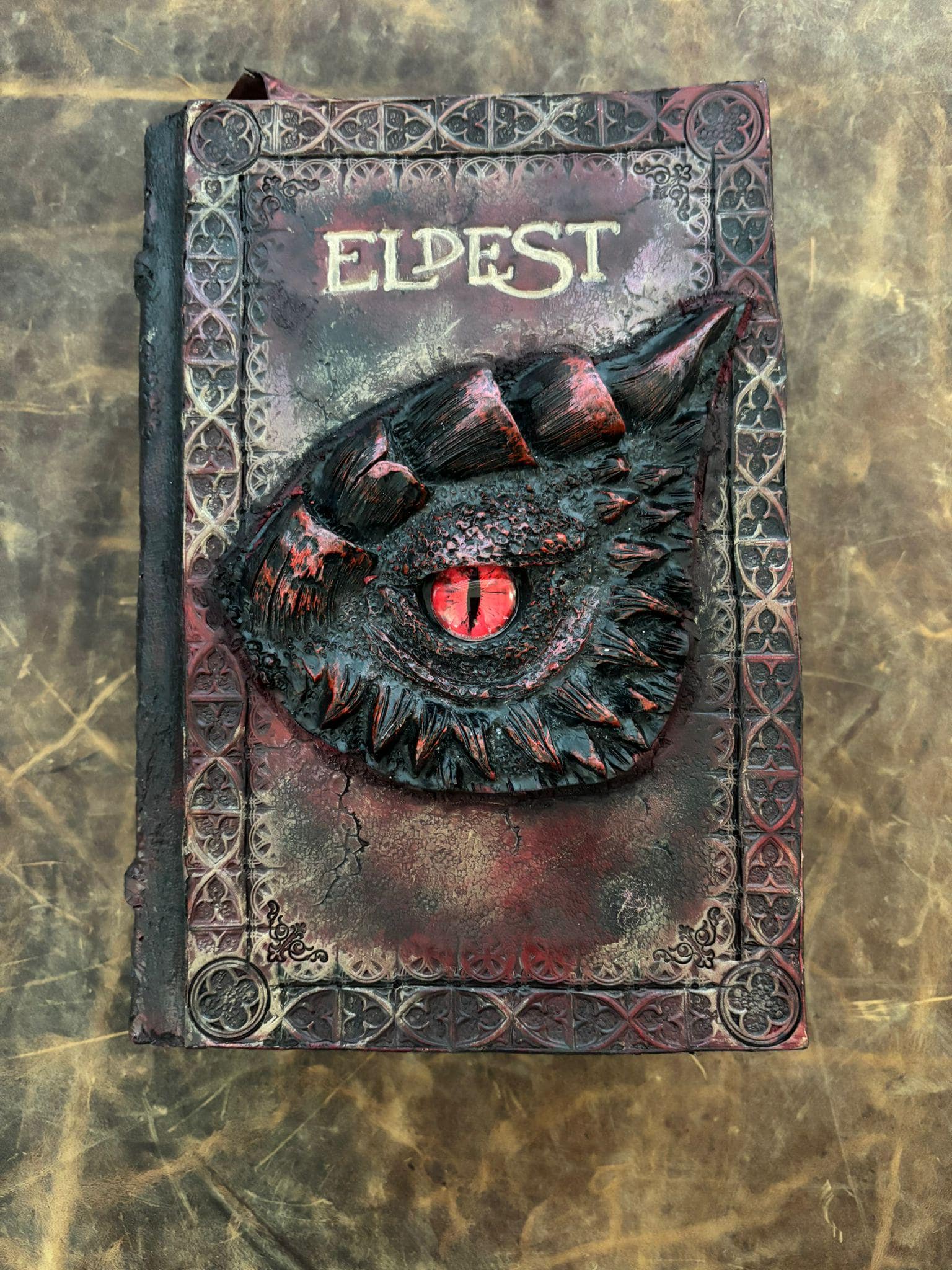 Eldest Leather Bound Book • Hand-Tooled Dragon Cover, Collector's Edition