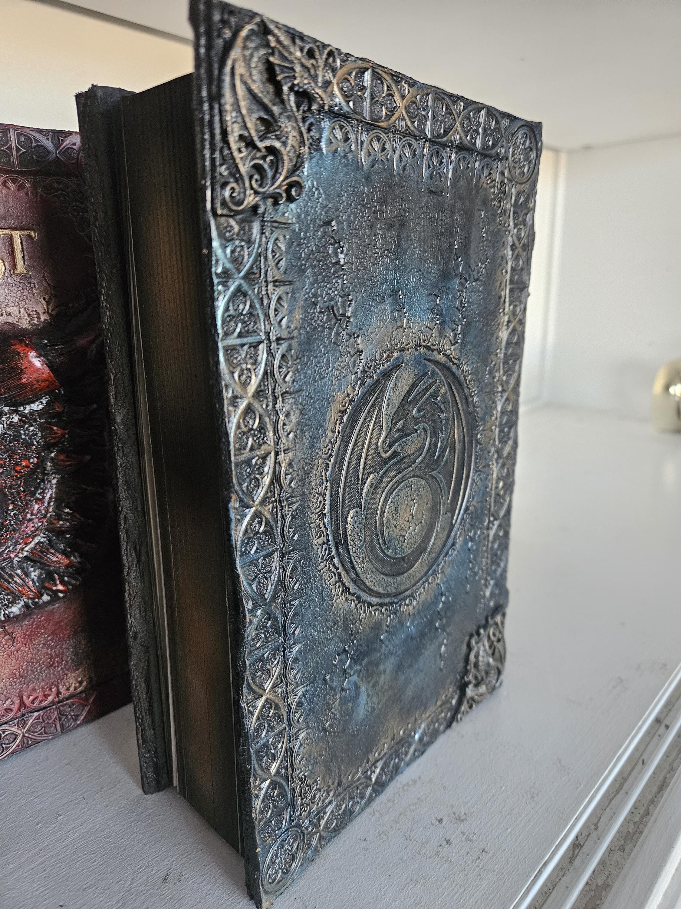 Dragon Book Corners — Antiqued Relic-Grade Embellishments for Legendary Tomes