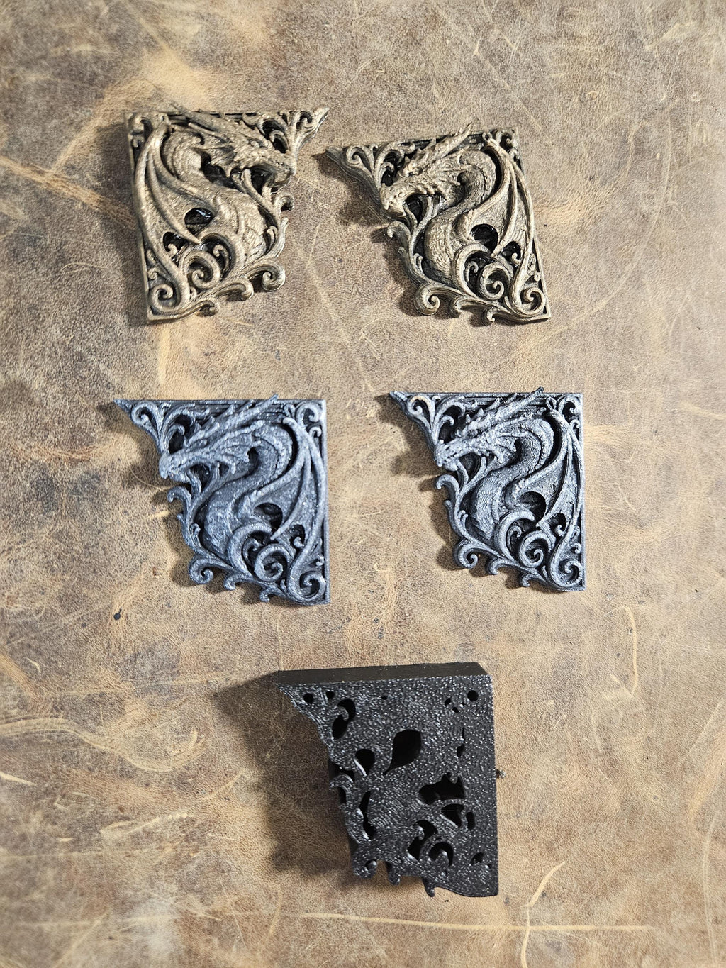 Relic-Grade Dragon Book Corners – Gothic Wyrm Filigree Edition