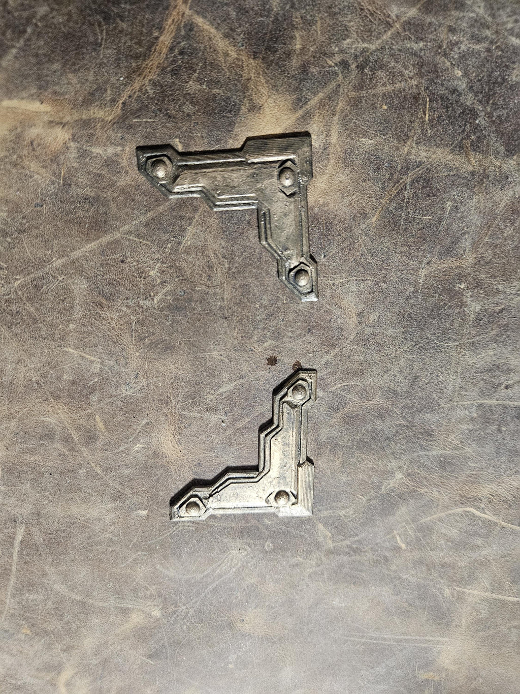 Minimalist Medieval Book Corners — Riveted Armor Set