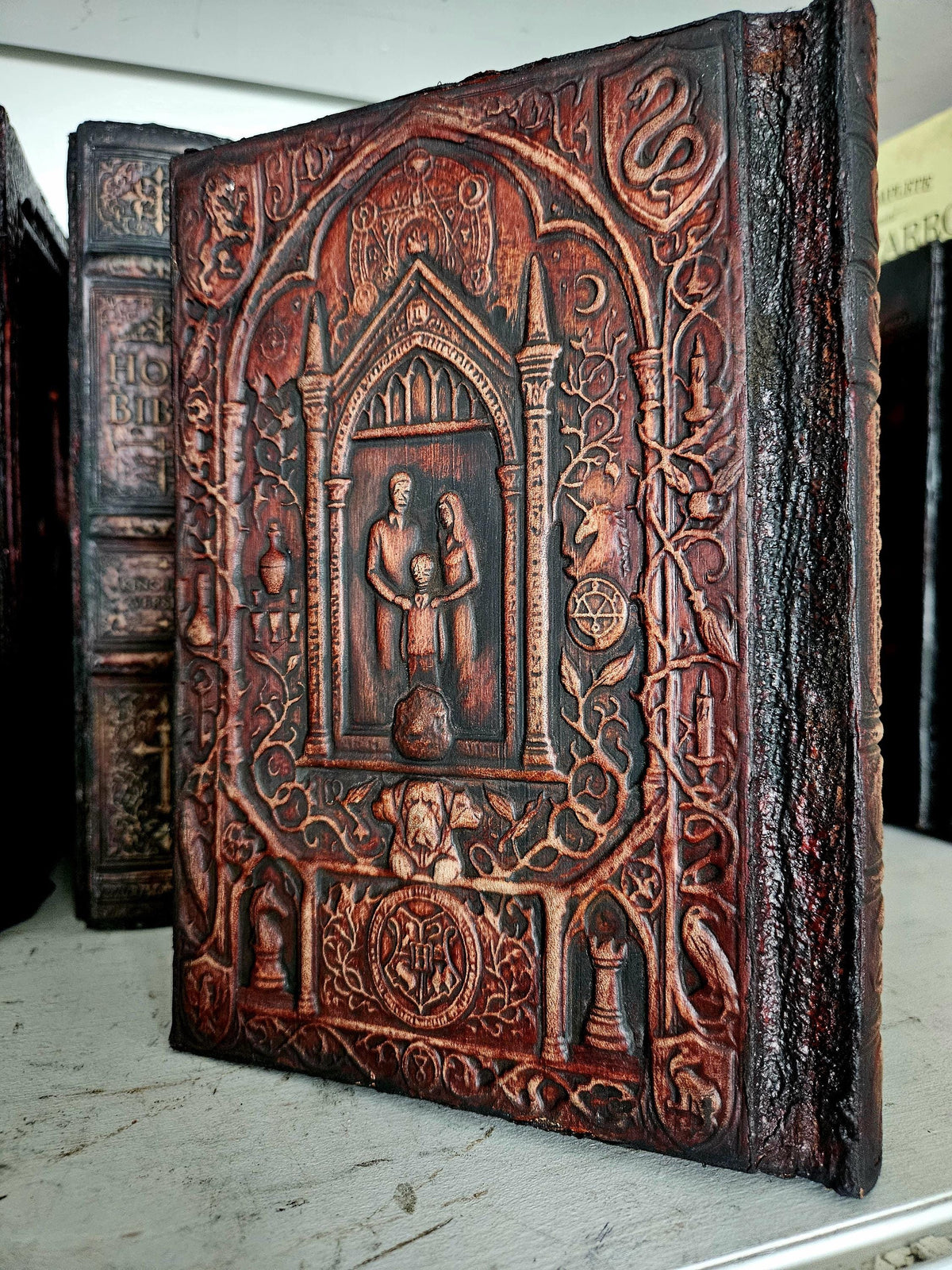 Harry Potter 1–7 Complete Set | Hand-Bound Leather Rebindings