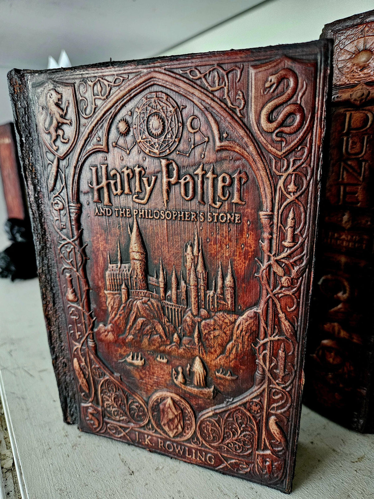 Harry Potter 1–7 Complete Set | Hand-Bound Leather Rebindings