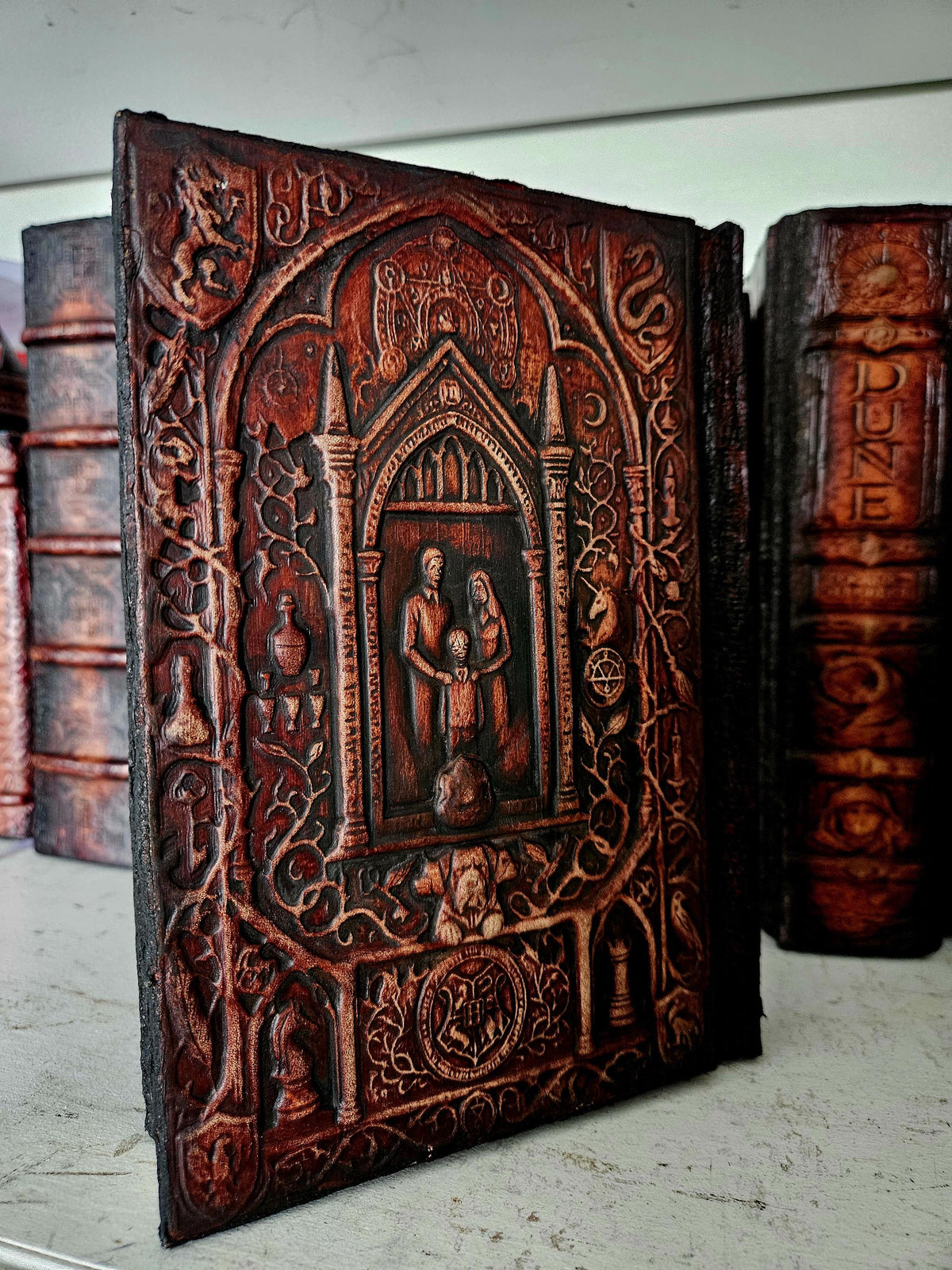 Harry Potter 1–7 Complete Set | Hand-Bound Leather Rebindings