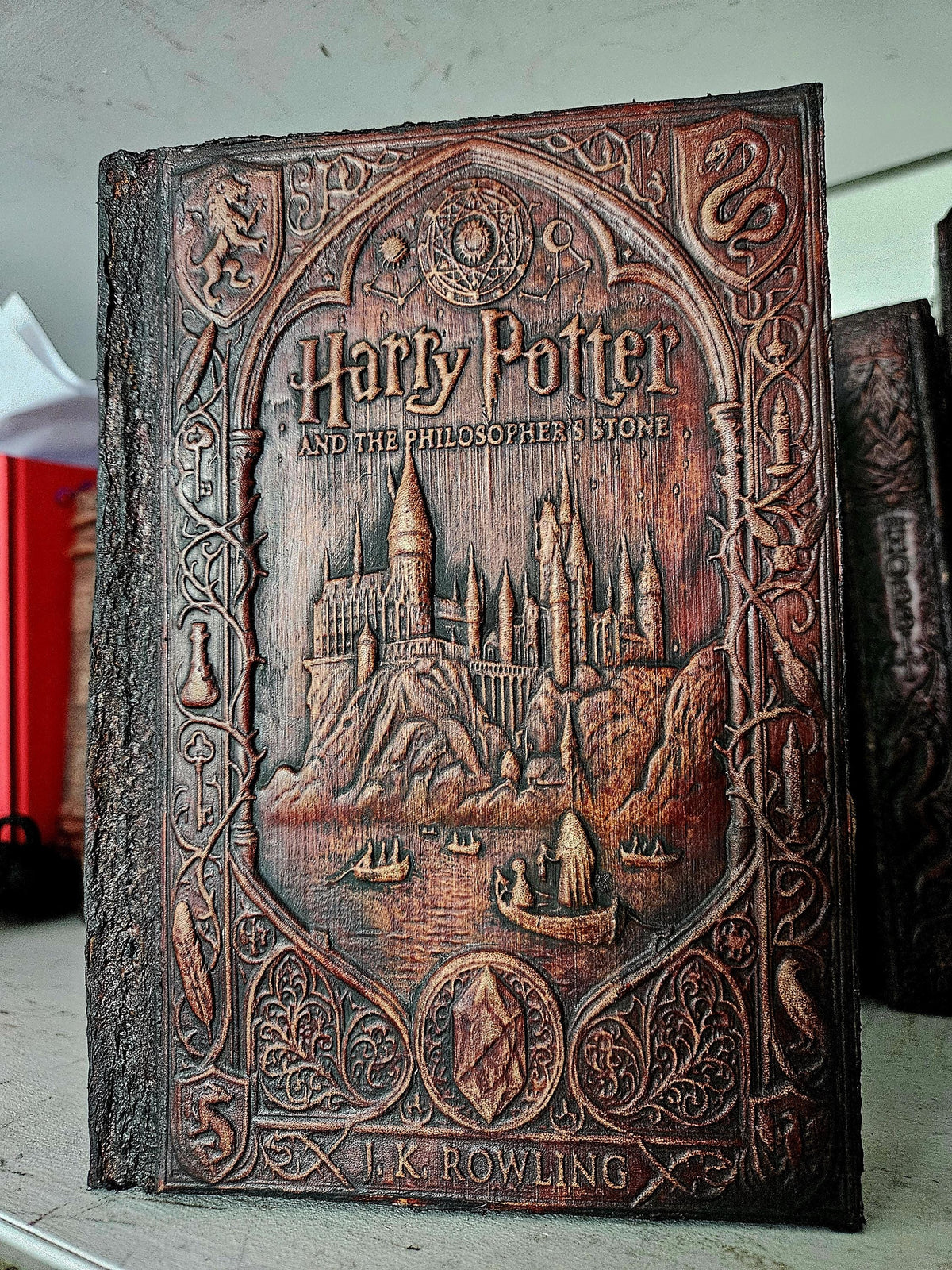 Harry Potter 1–7 Complete Set | Hand-Bound Leather Rebindings