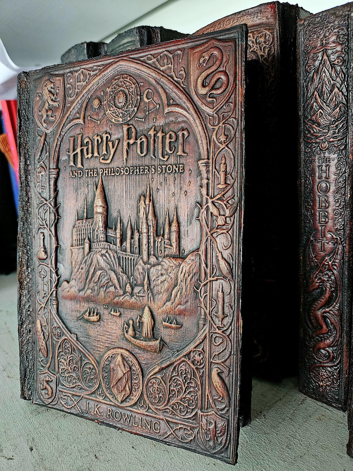 Harry Potter 1–7 Complete Set | Hand-Bound Leather Rebindings