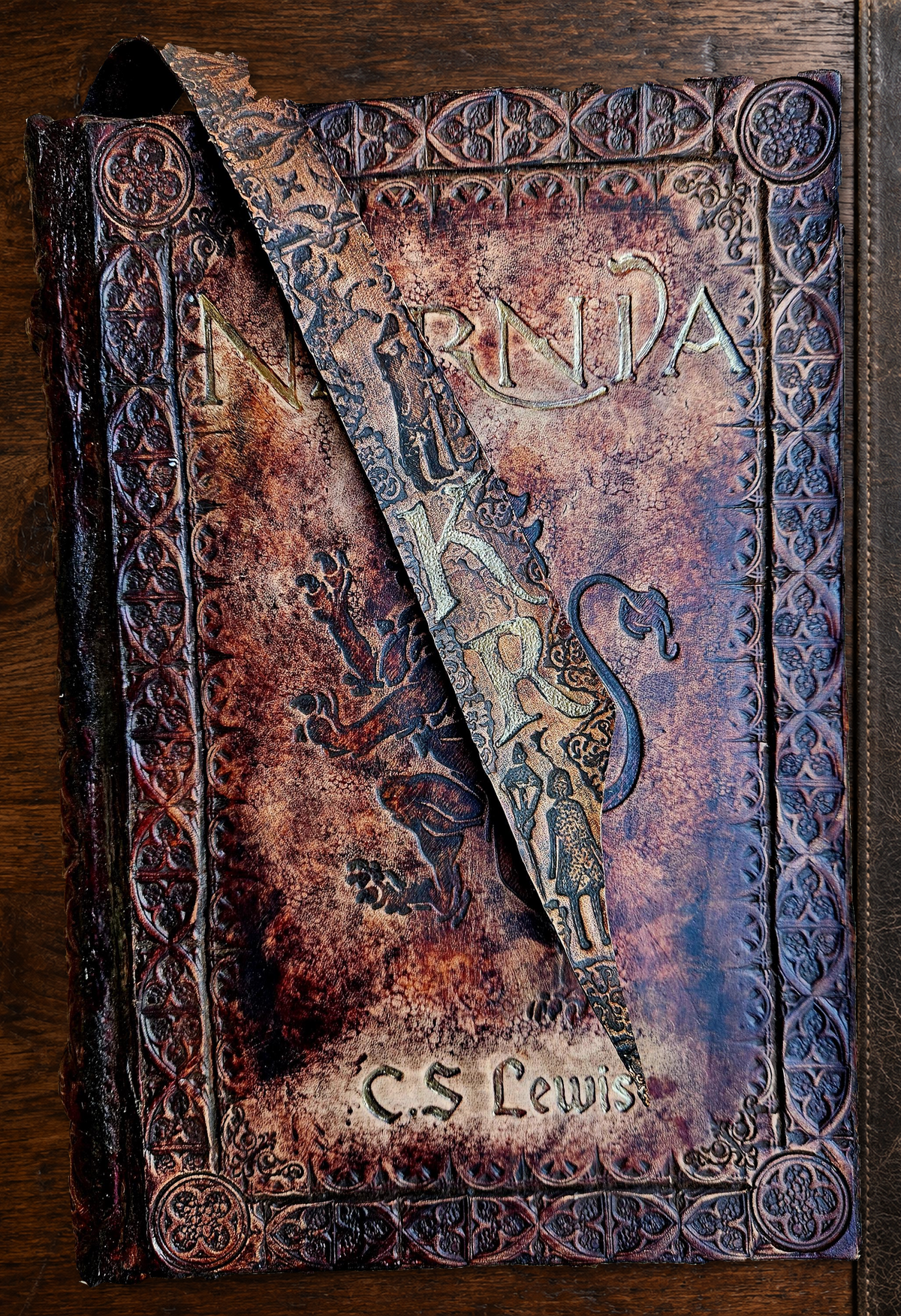 Narnia Complete Collection | 7-Book Leather Set or All-in-One Omnibus | Hand-Bound Fantasy Rebinding