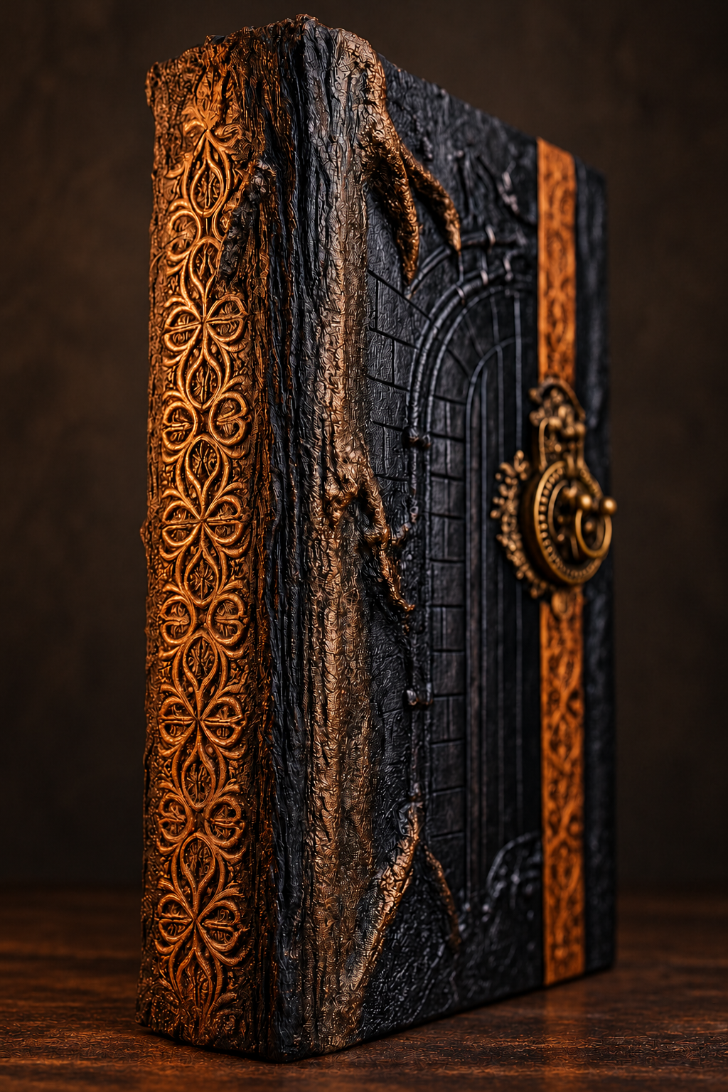 Grimm's Fairy Tales — ornate spine and clasp detail