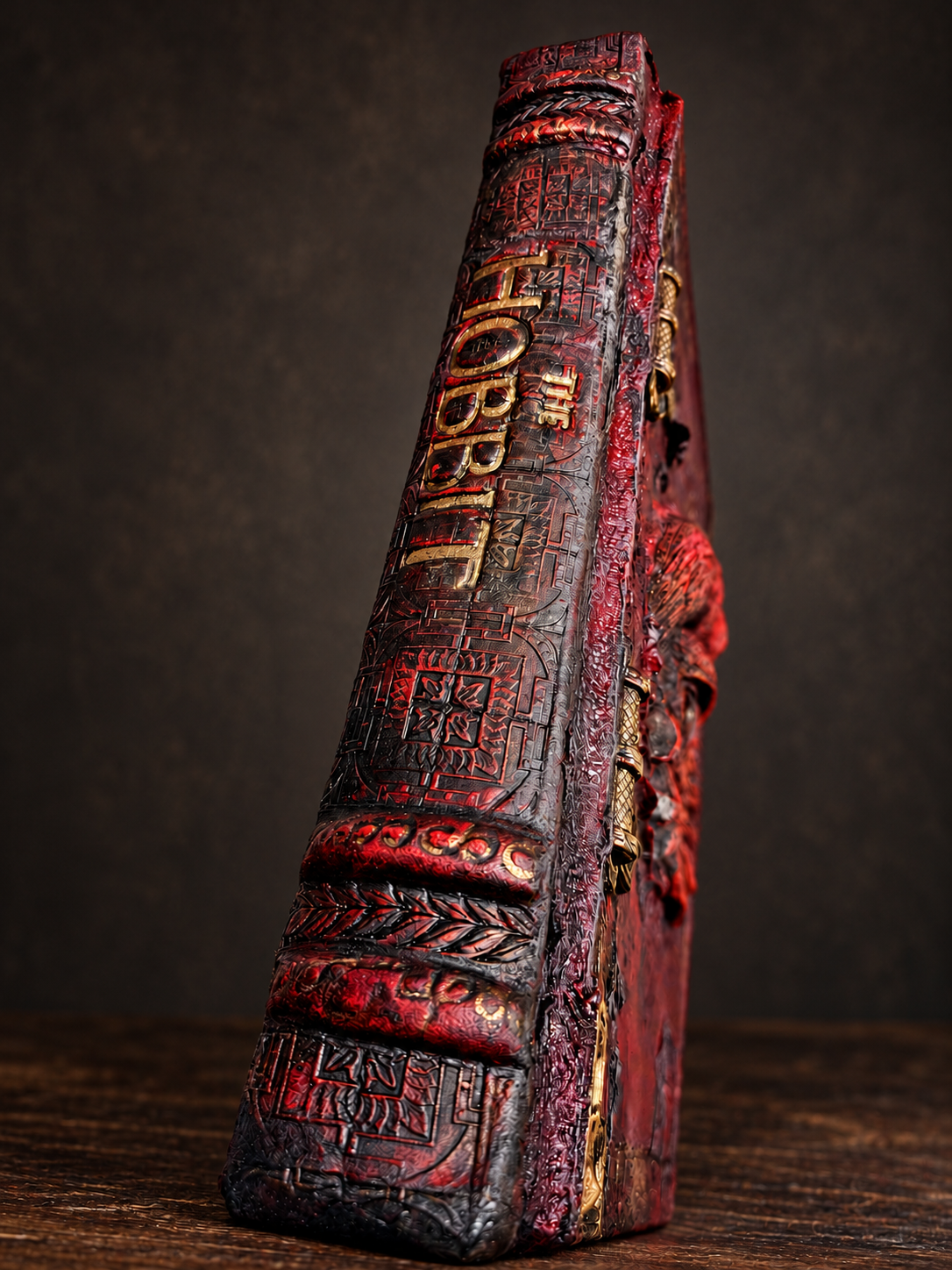 The Hobbit crimson edition — spine