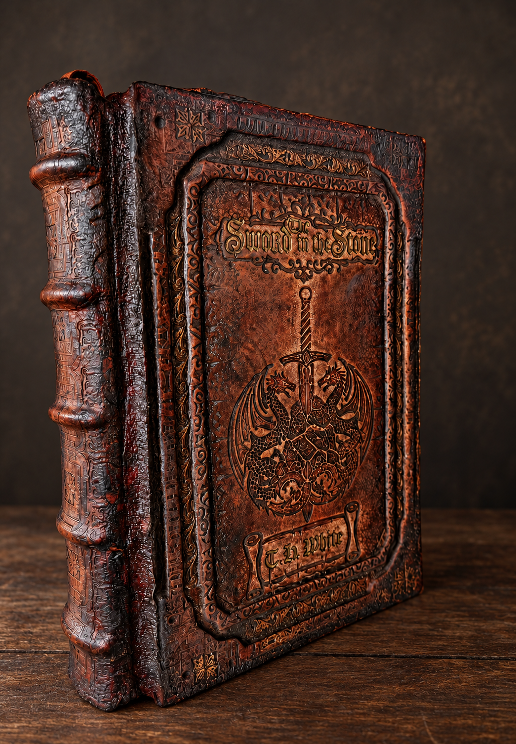 The Sword in the Stone — raised spine and front