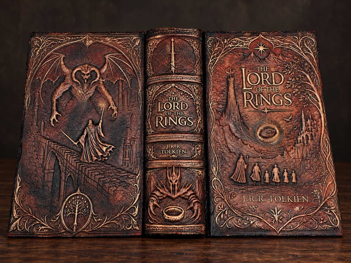 The Lord of the Rings omnibus — complete front, spine and rear binding