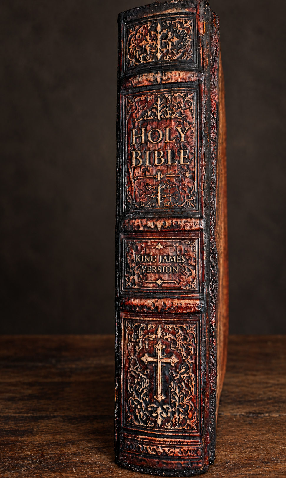 Holy Bible — King James Version sculpted spine