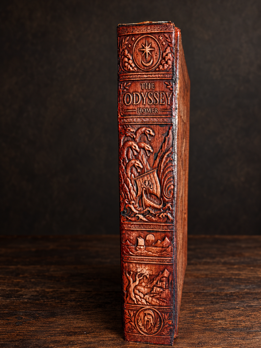 The Odyssey by Homer — sculpted spine
