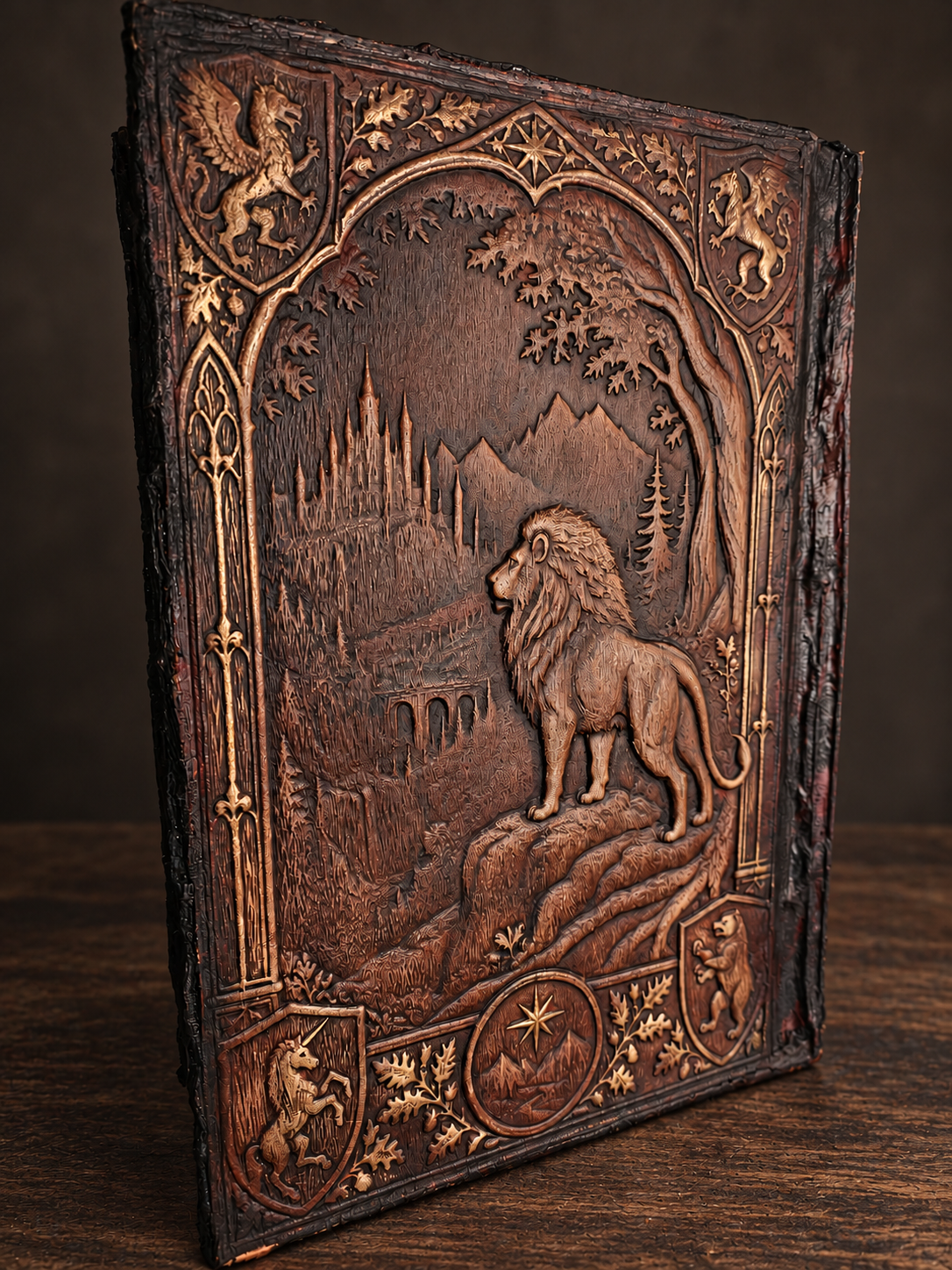 The Chronicles of Narnia newer omnibus — lion rear cover
