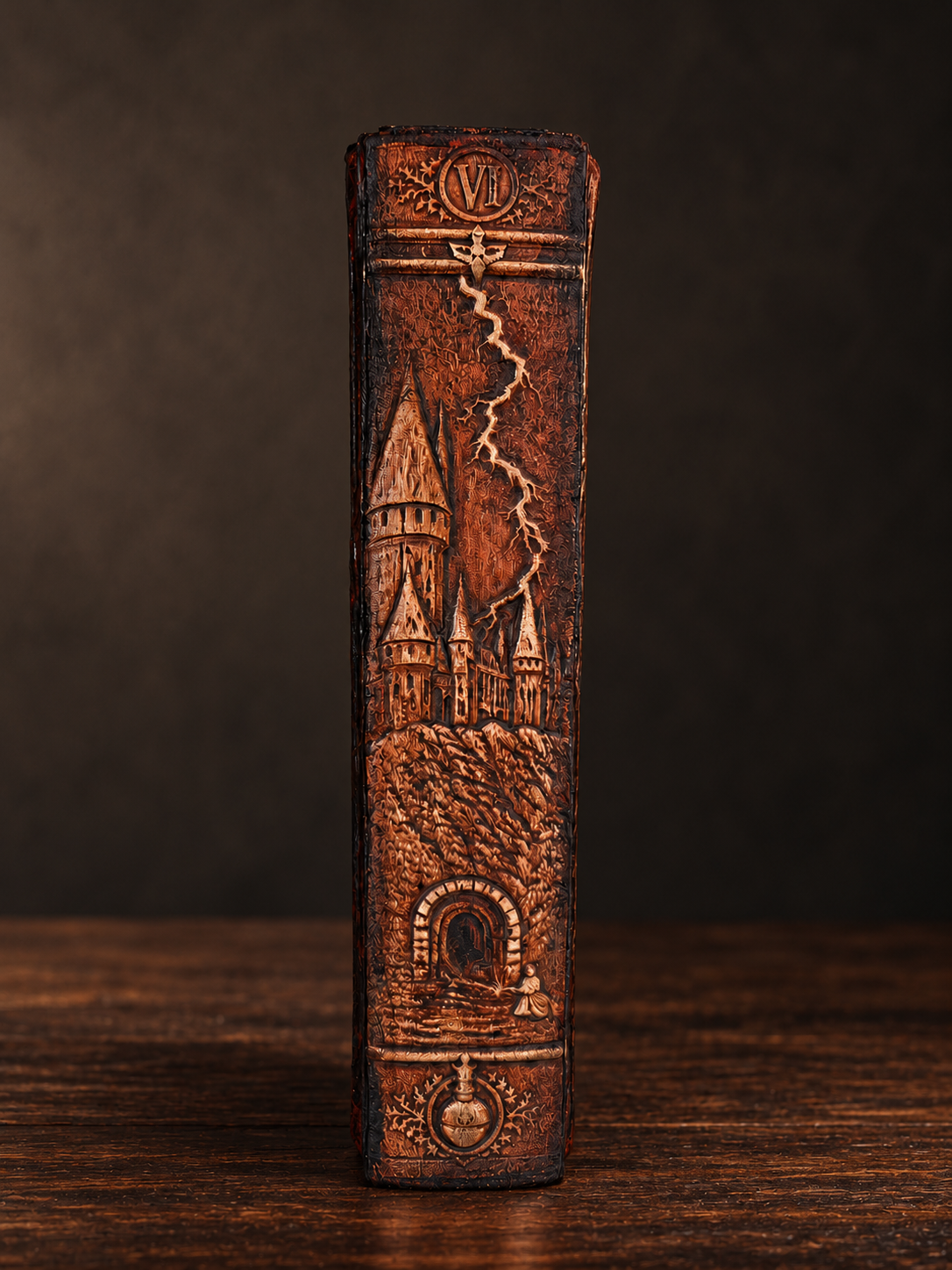 Harry Potter volume 6 — spine binding detail