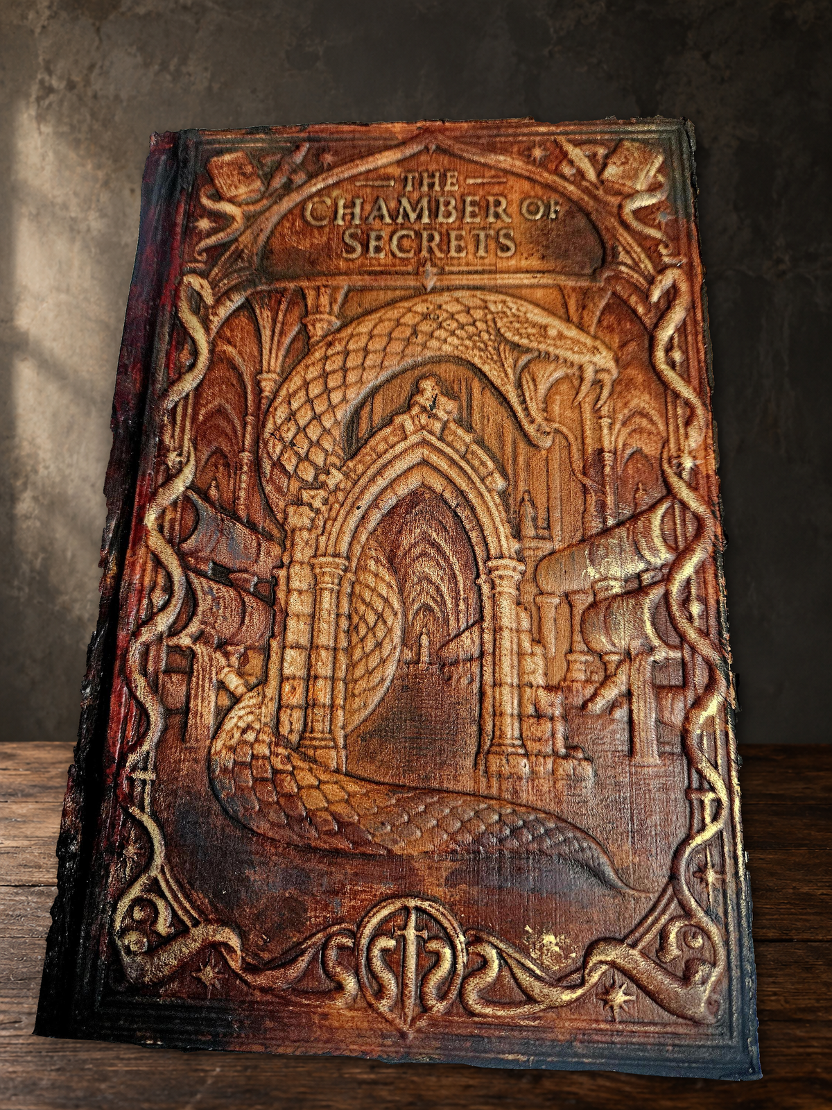 Harry Potter 1–7 Complete Set | Hand-Bound Genuine Leather Rebindings | Custom Collector Library Set