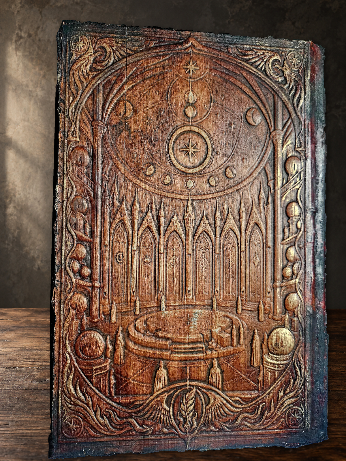 Harry Potter 1–7 Complete Set | Hand-Bound Genuine Leather Rebindings | Custom Collector Library Set
