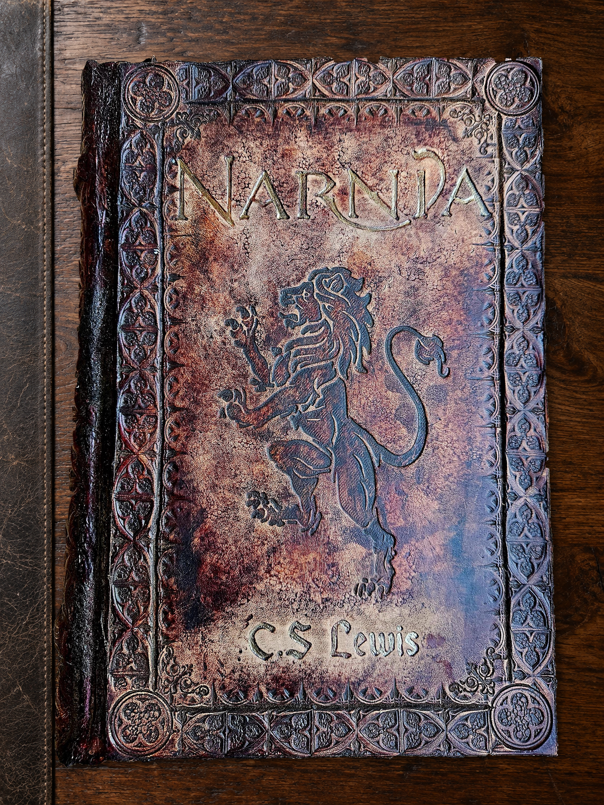 Narnia Complete Collection | 7-Book Leather Set or All-in-One Omnibus | Hand-Bound Fantasy Rebinding