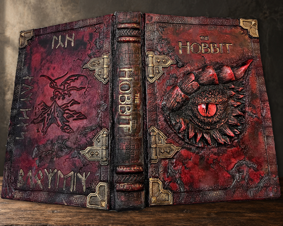 The Hobbit | Hand-Bound Genuine Leather Rebinding | Custom Fantasy Collector Book