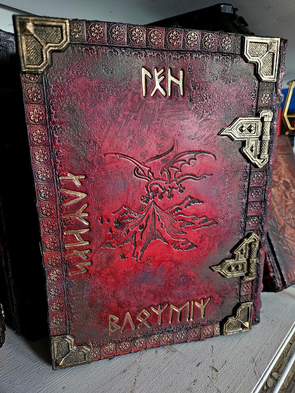 Red Hobbit rear alternate — supplied binding photograph