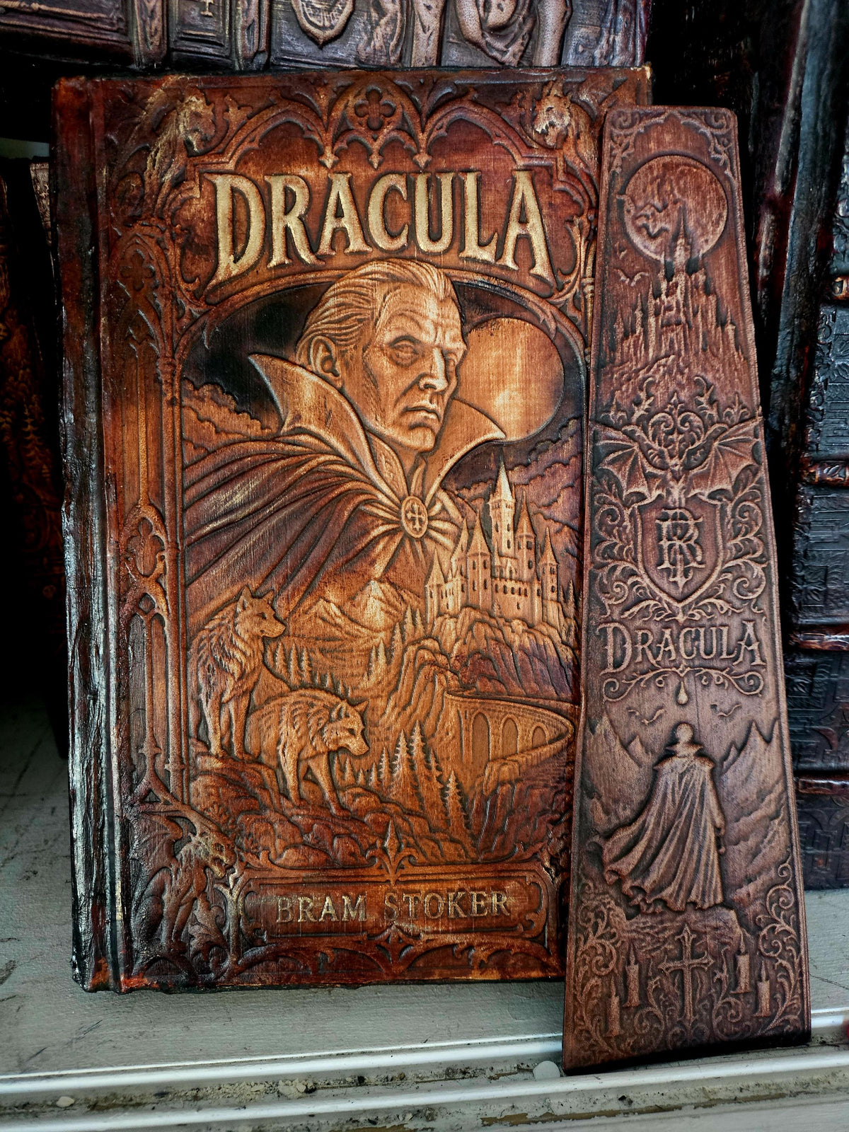Dracula front and matching bookmark — supplied binding photograph