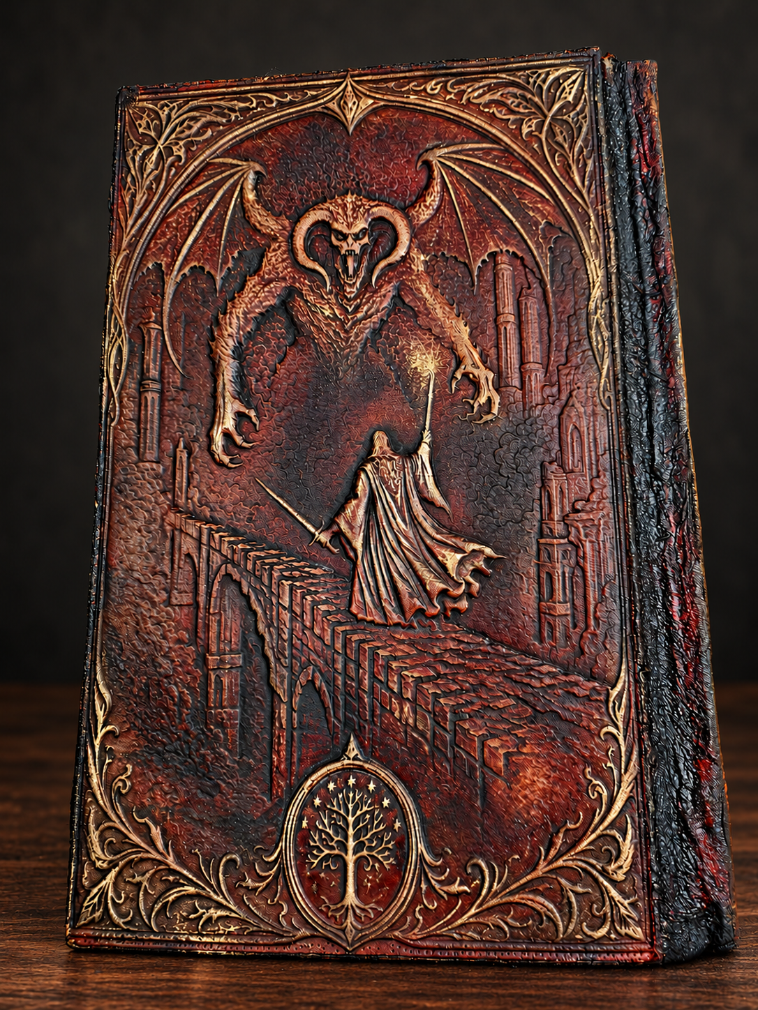 The Lord of the Rings omnibus — Balrog back cover
