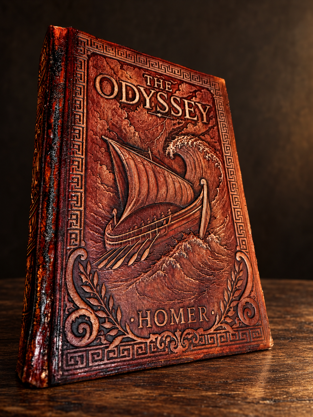 The Odyssey leather binding