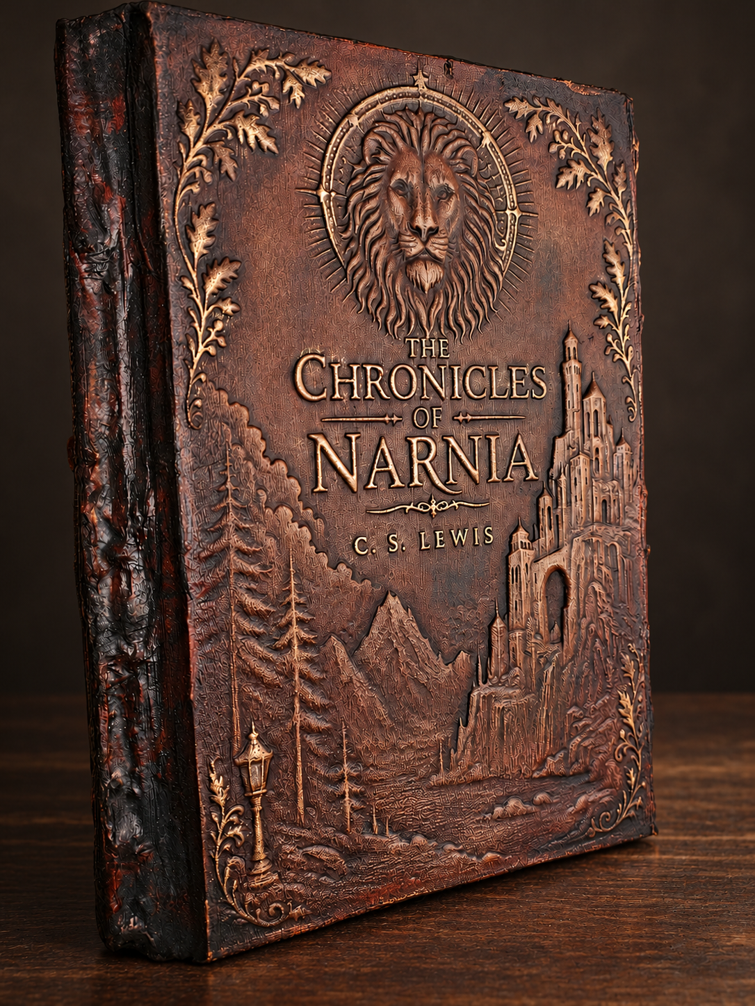 The Chronicles of Narnia sculpted leather omnibus