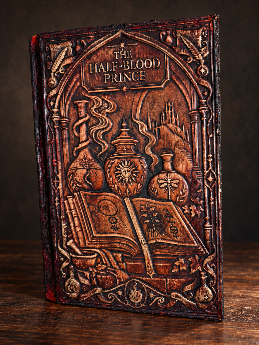 Harry Potter 6 - The Half-Blood Prince sculpted leather binding