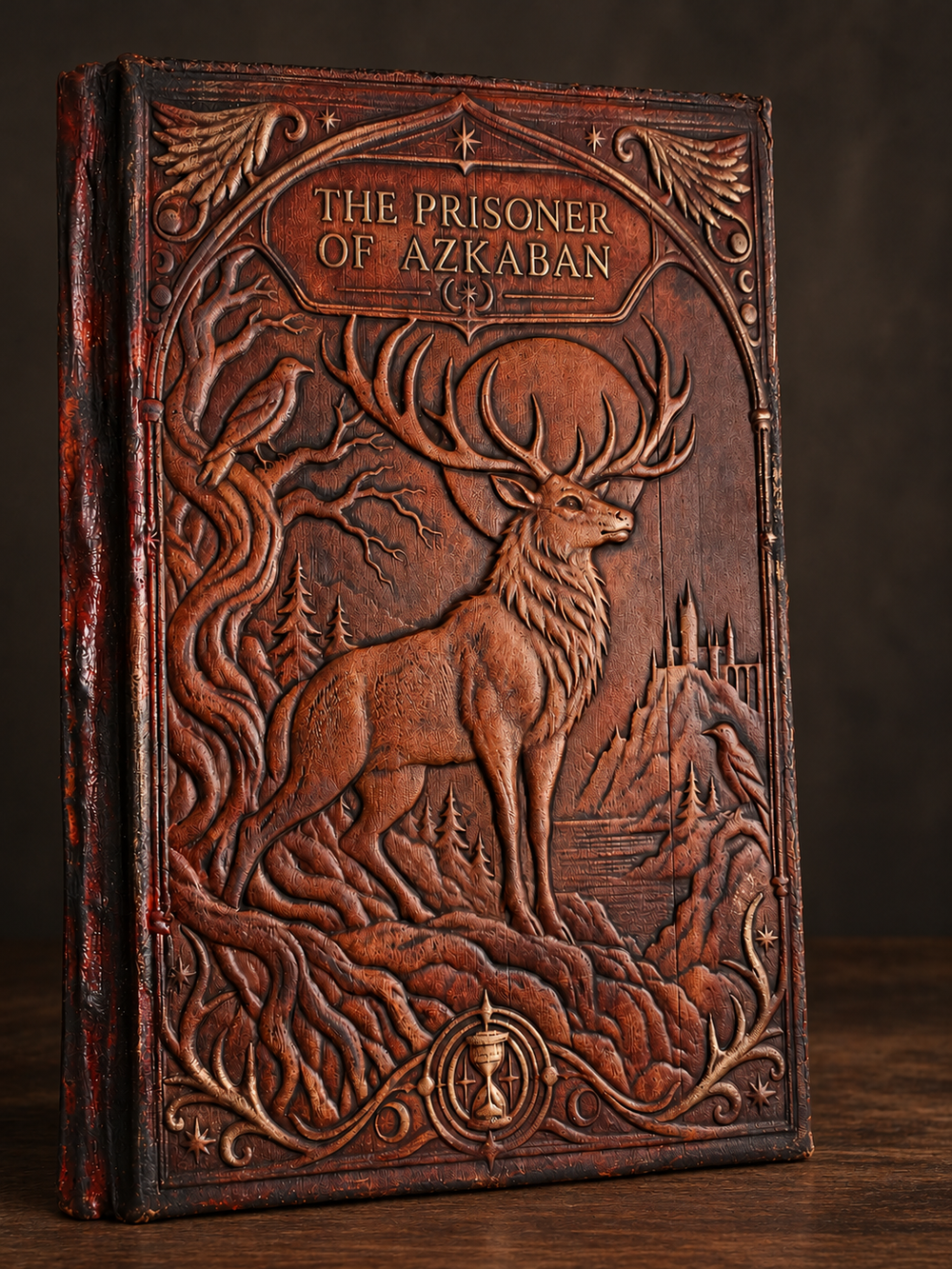 Harry Potter 3 - The Prisoner of Azkaban sculpted leather binding