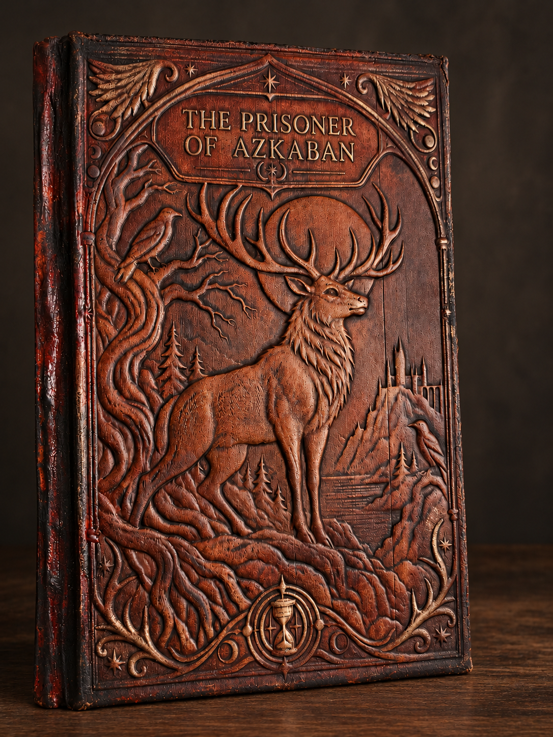 Harry Potter 3 - The Prisoner of Azkaban sculpted leather binding